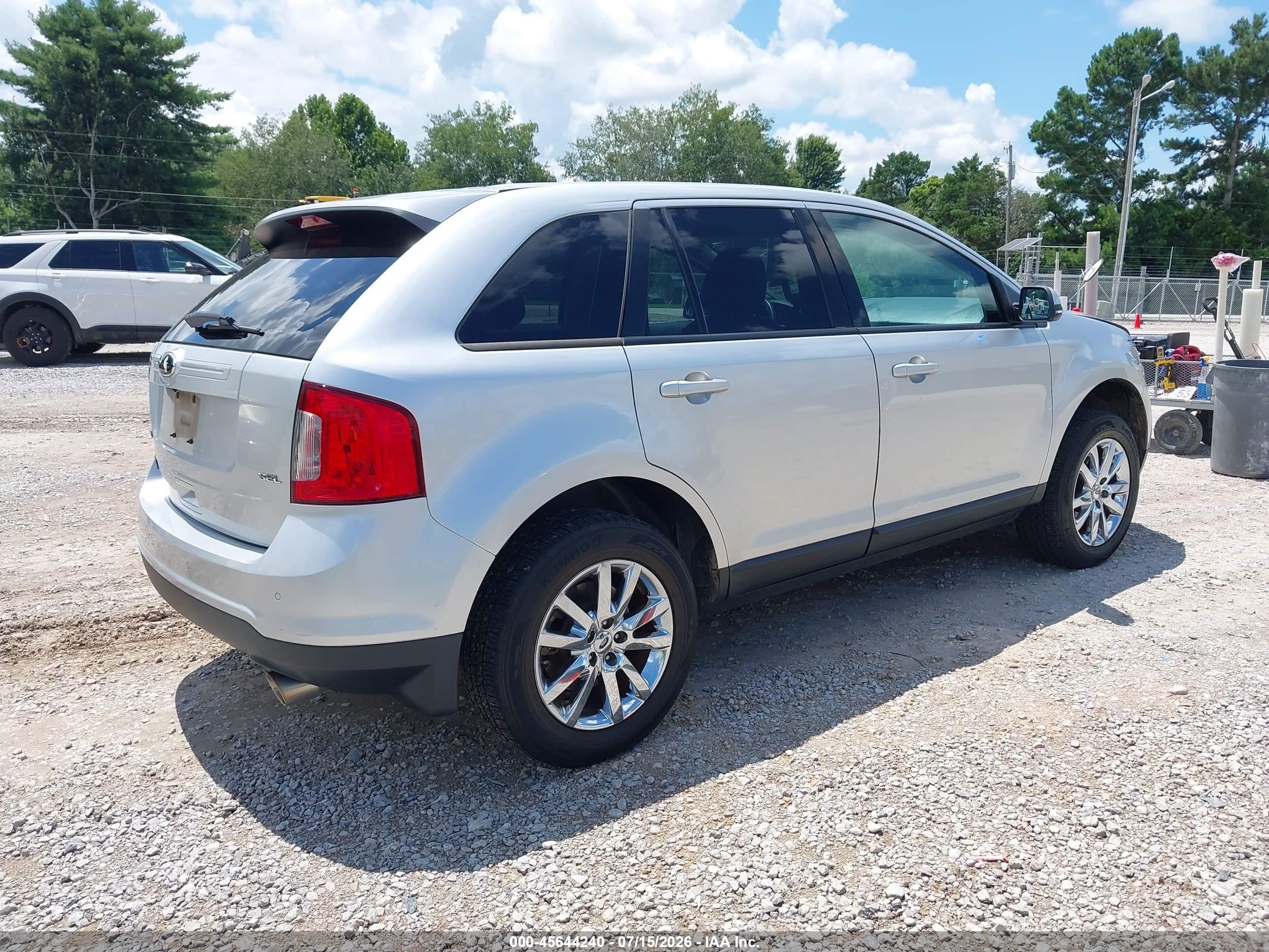 2014 Ford Edge Sel Серебряный vin: 2FMDK3JC2EBB03895