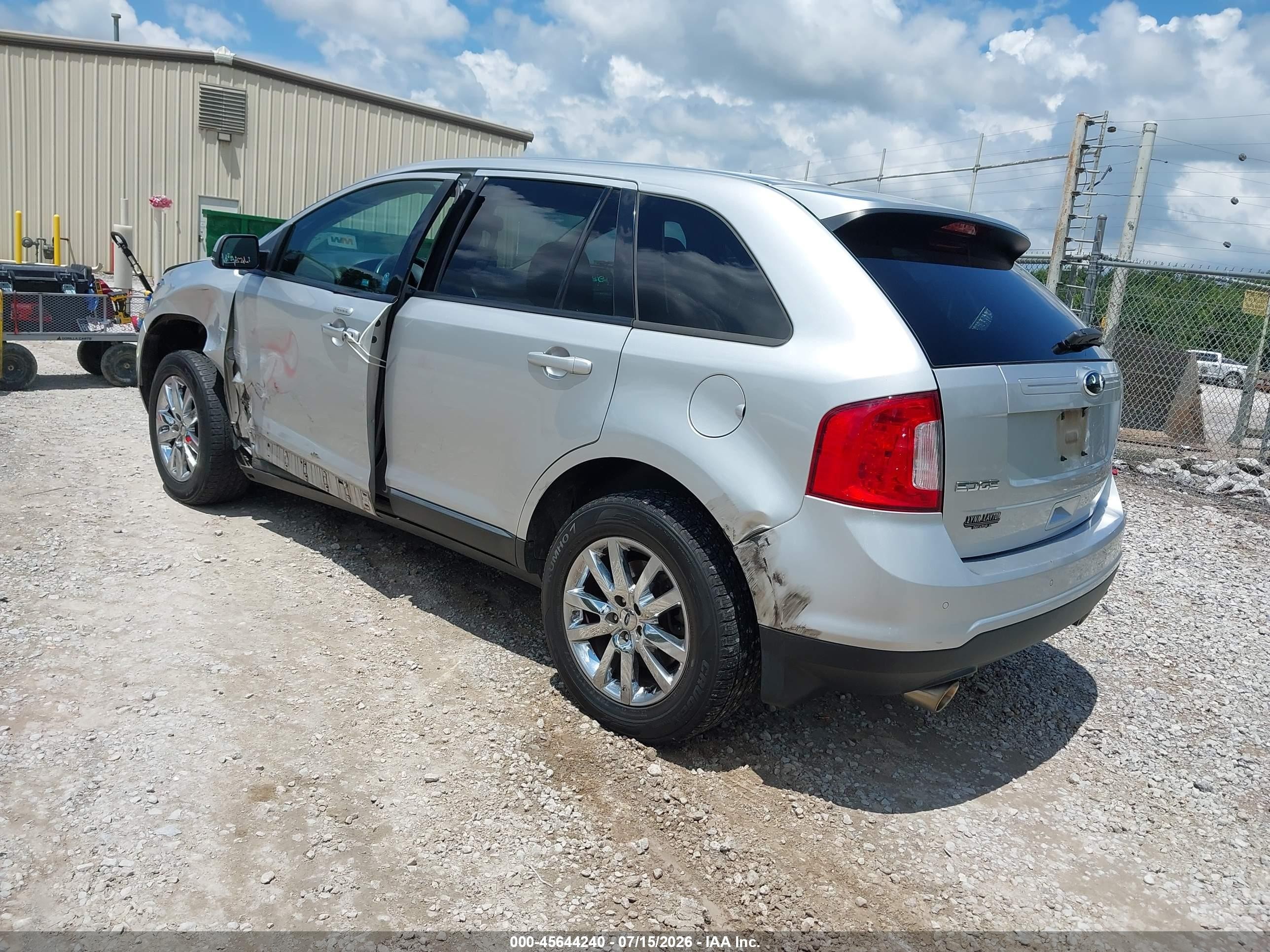 2014 Ford Edge Sel Серебряный vin: 2FMDK3JC2EBB03895