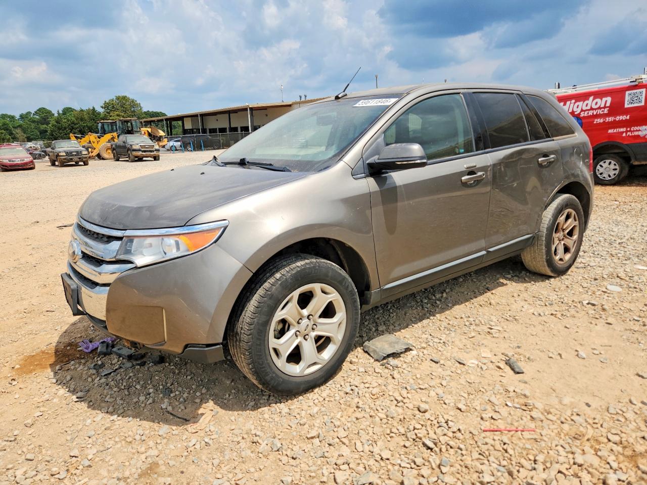 2014 Ford Edge Sel Gray vin: 2FMDK3JC2EBB23533