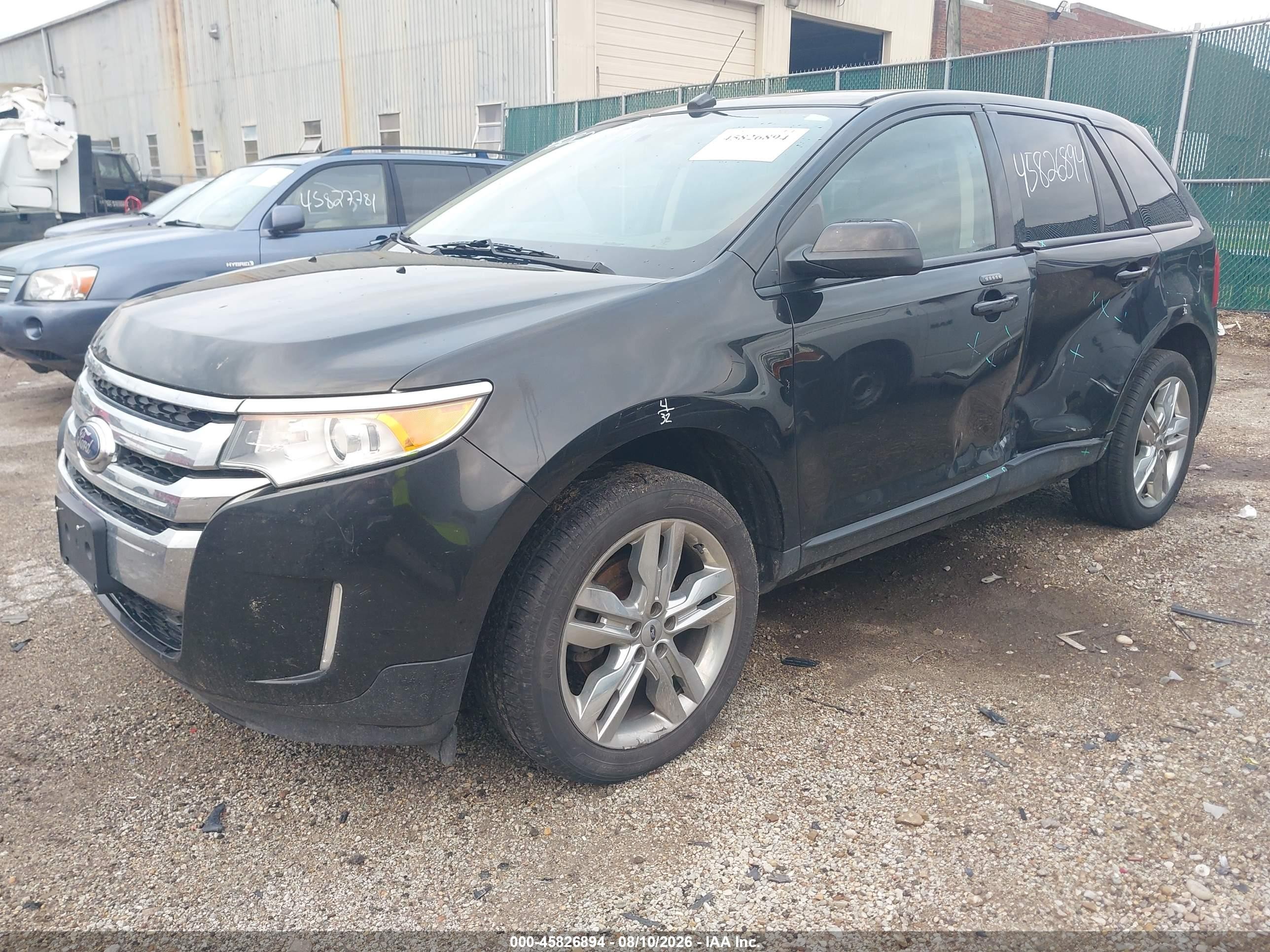 2014 Ford Edge Sel Black vin: 2FMDK3JC2EBB53955