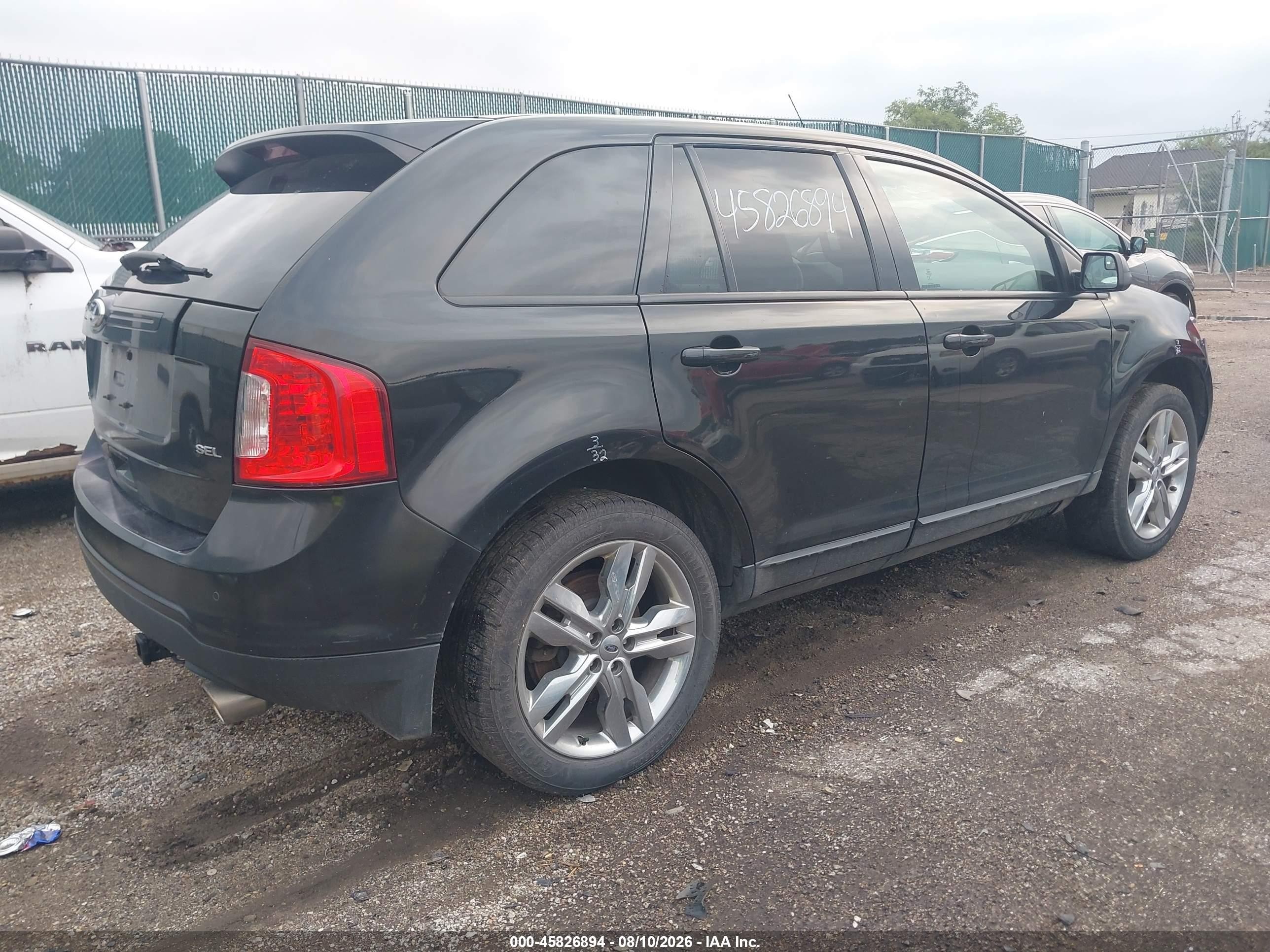 2014 Ford Edge Sel Black vin: 2FMDK3JC2EBB53955