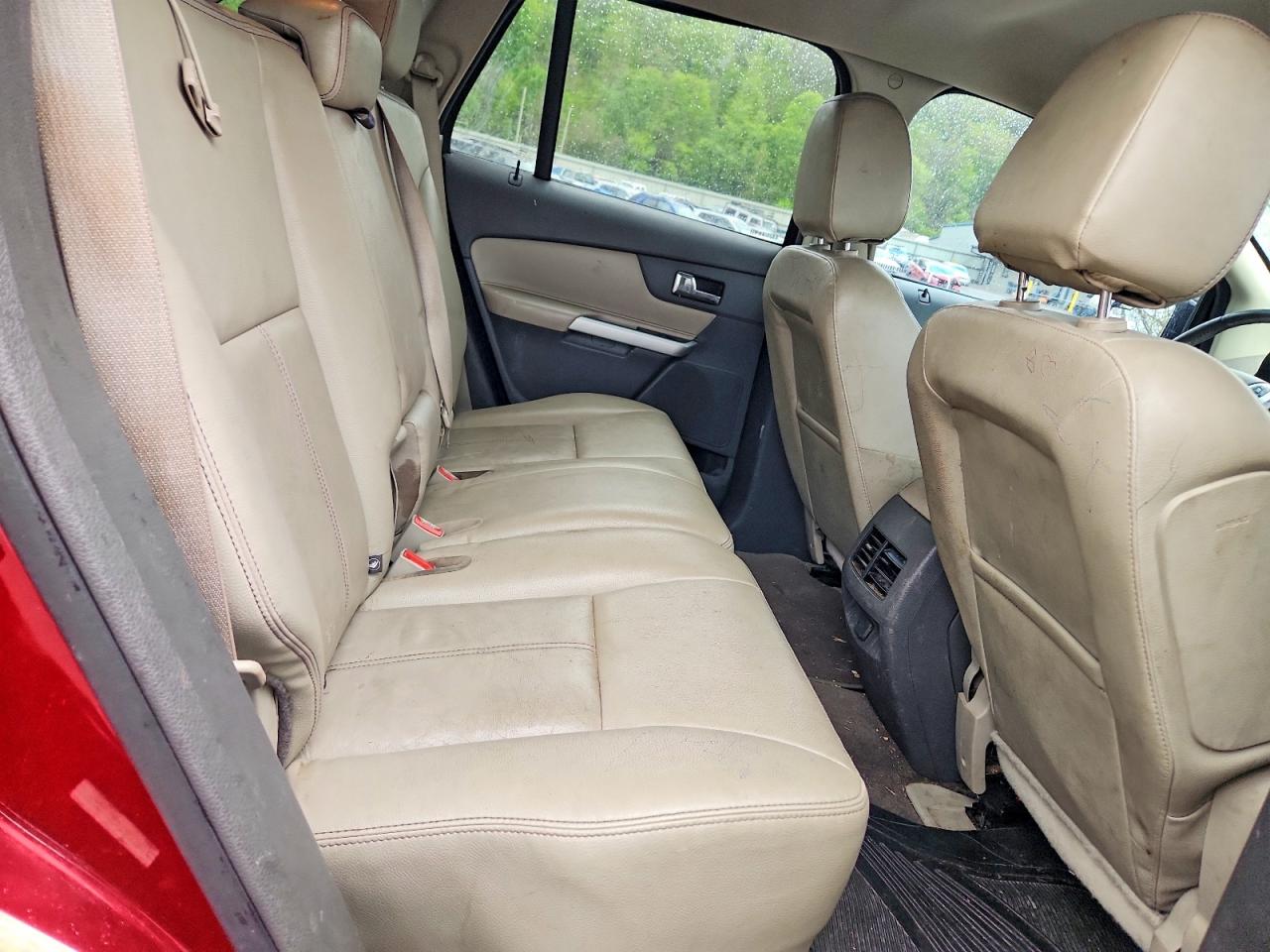 2014 Ford Edge Sel Red vin: 2FMDK3JC2EBB64356