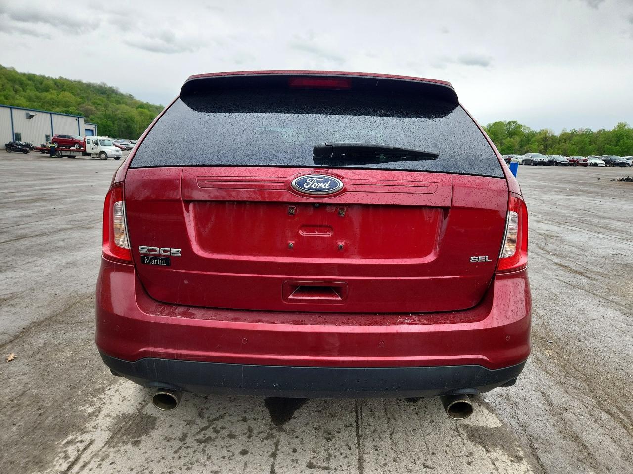 2014 Ford Edge Sel Red vin: 2FMDK3JC2EBB64356