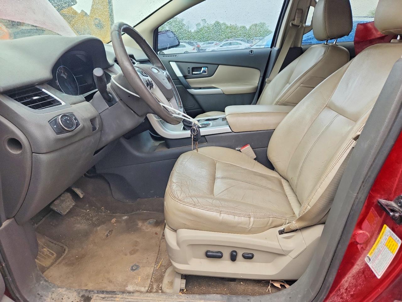 2014 Ford Edge Sel Red vin: 2FMDK3JC2EBB64356