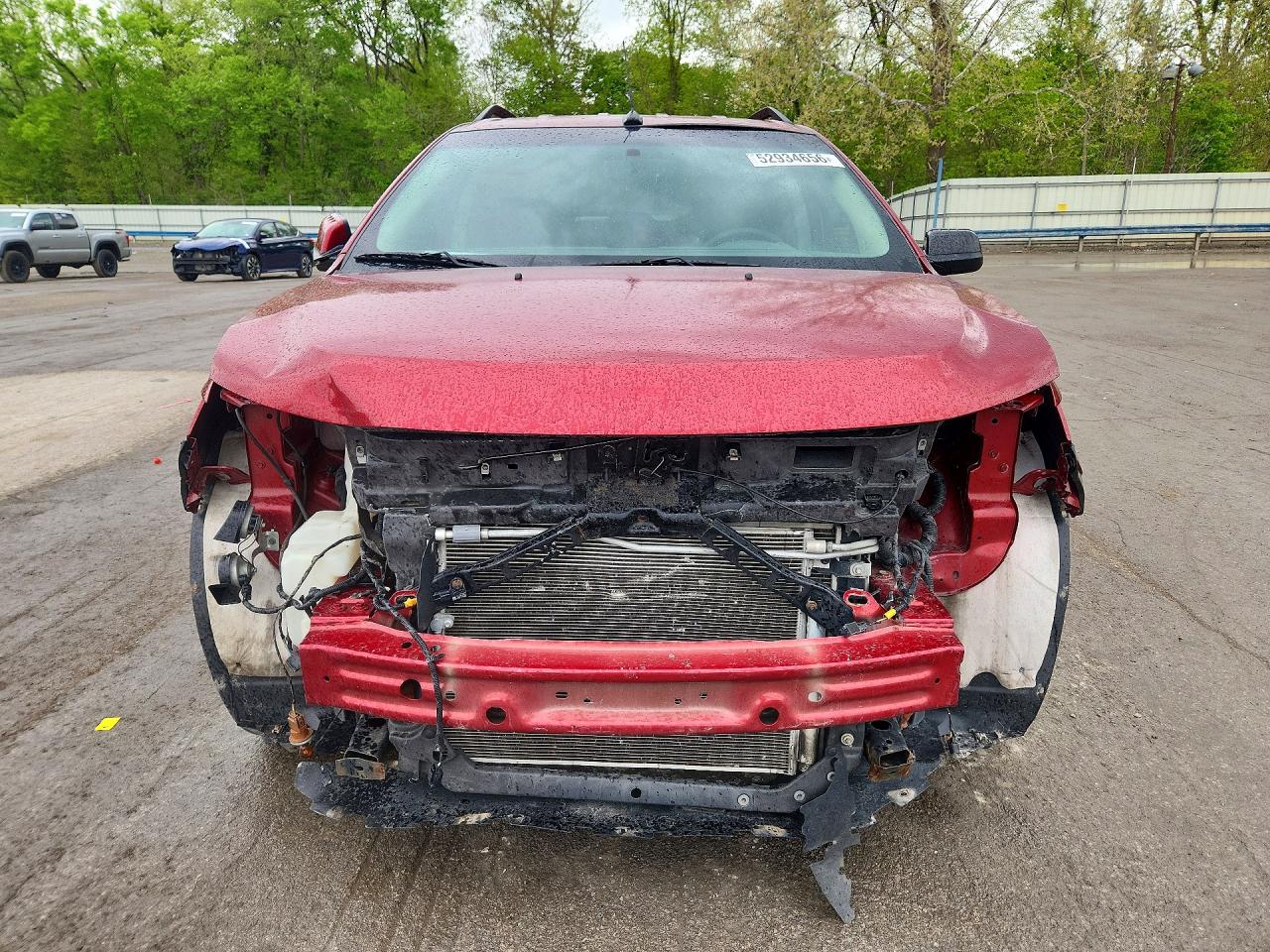 2014 Ford Edge Sel Red vin: 2FMDK3JC2EBB64356