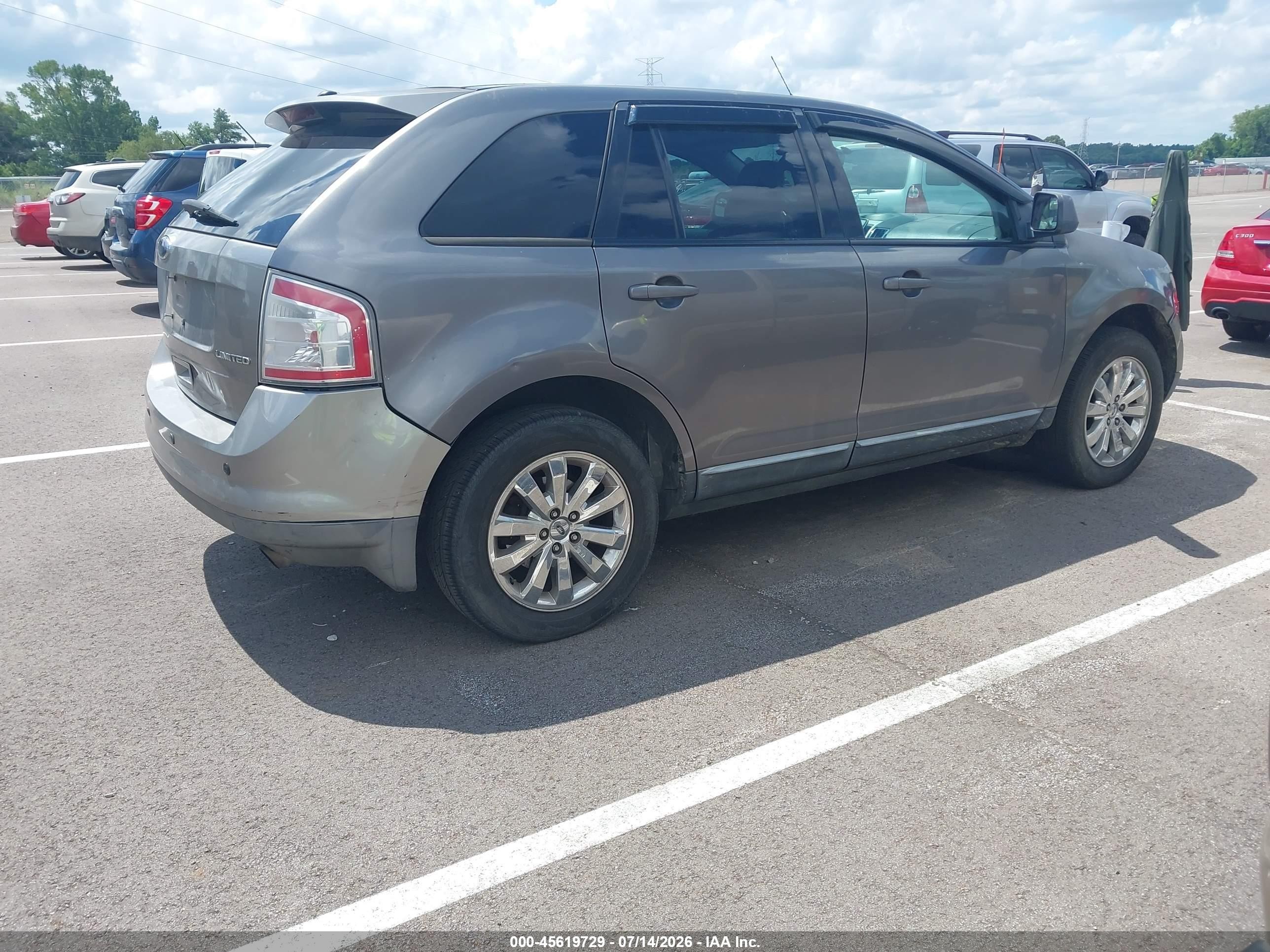 2010 Ford Edge Sel Gray vin: 2FMDK3JC3ABA69475