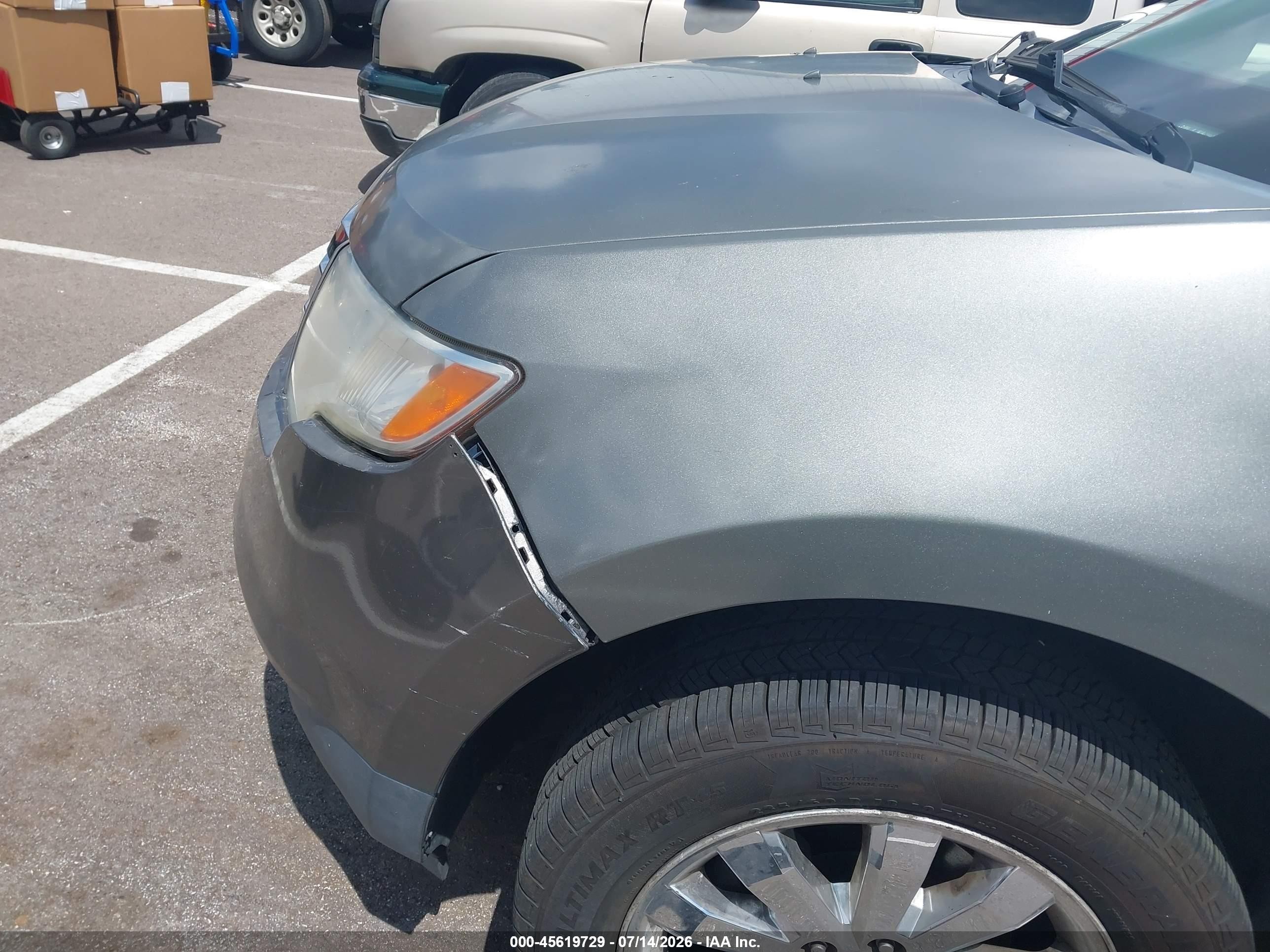 2010 Ford Edge Sel Gray vin: 2FMDK3JC3ABA69475