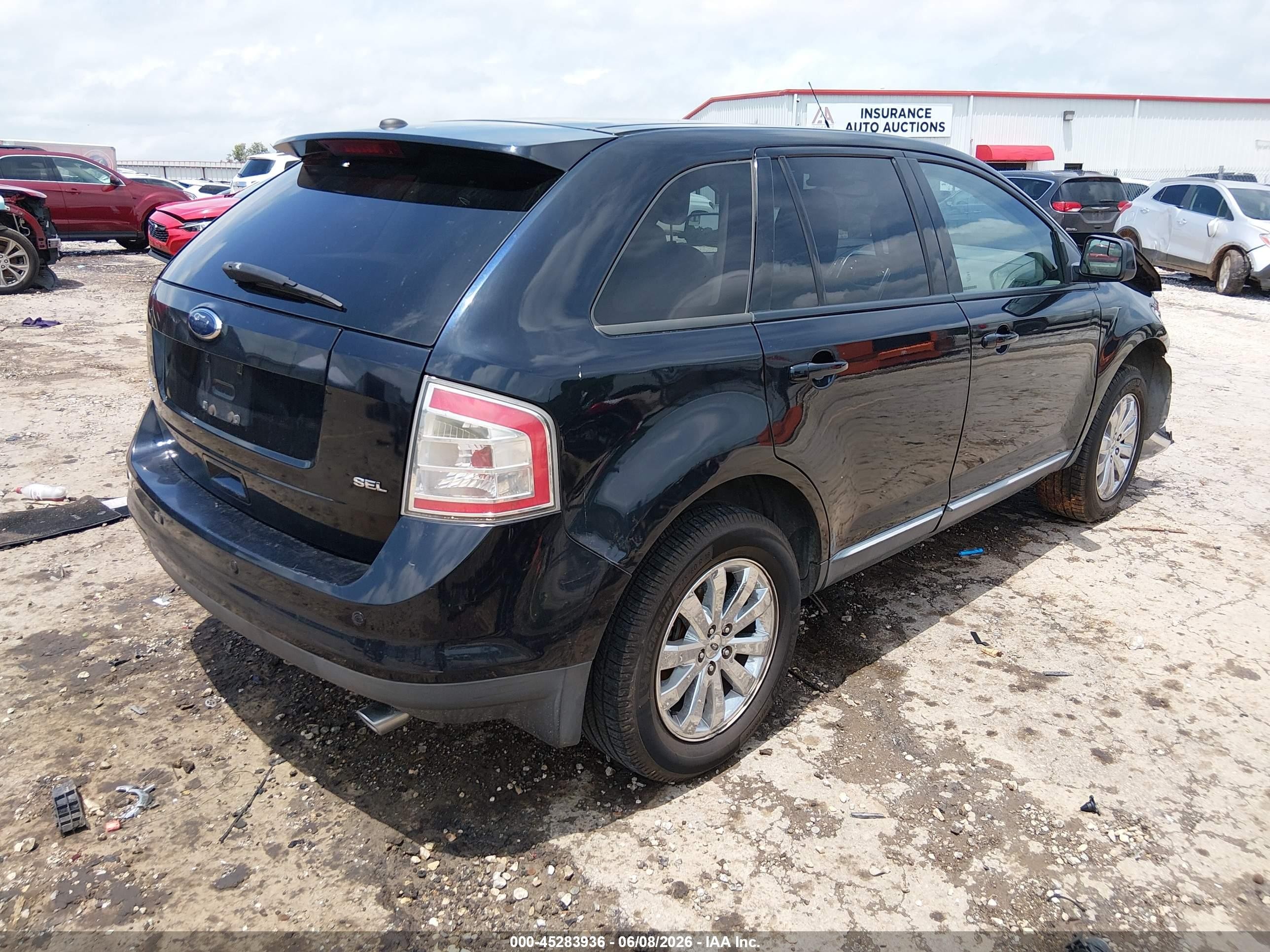 2010 Ford Edge Sel Black vin: 2FMDK3JC3ABA96000