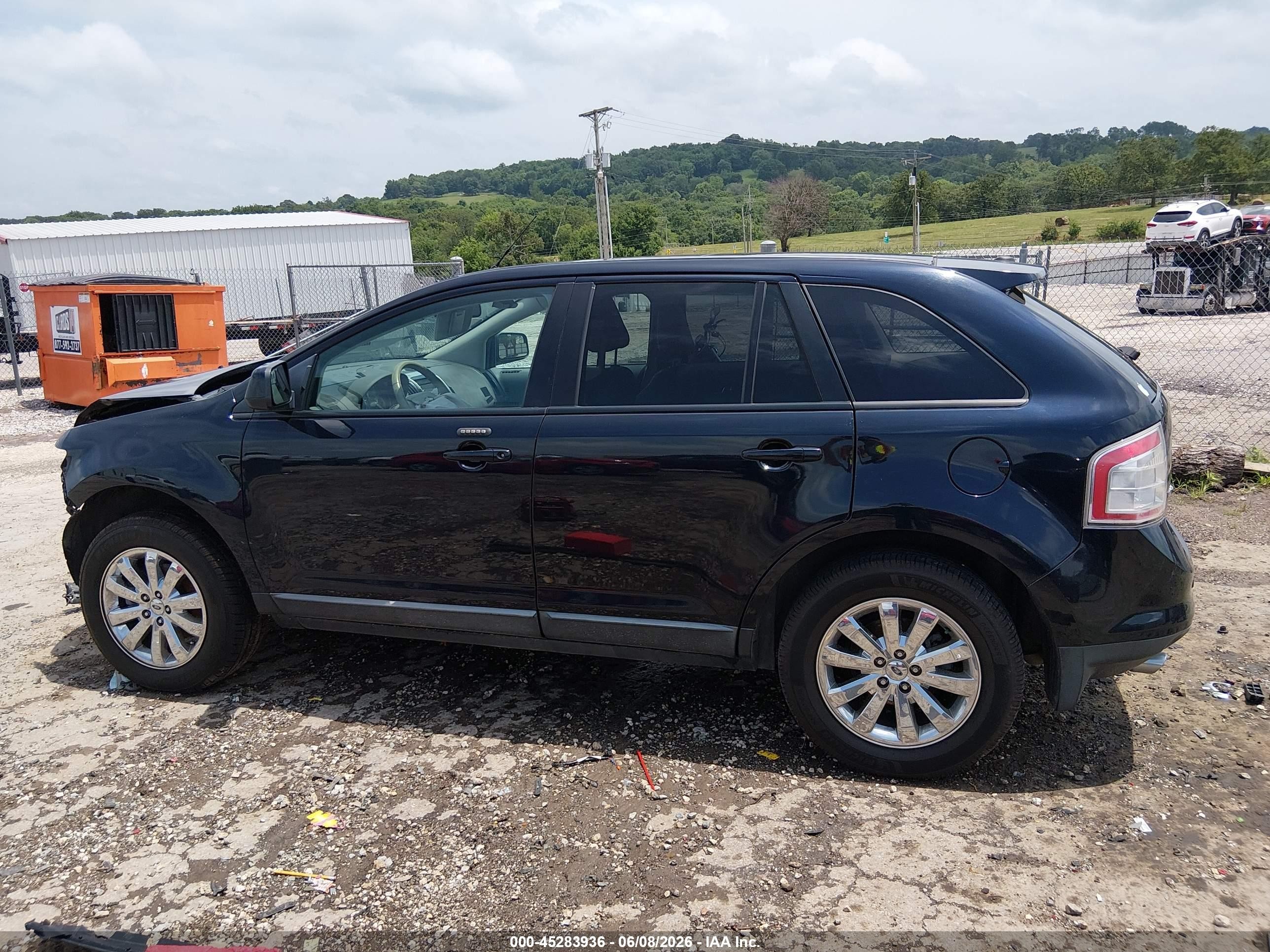 2010 Ford Edge Sel Black vin: 2FMDK3JC3ABA96000
