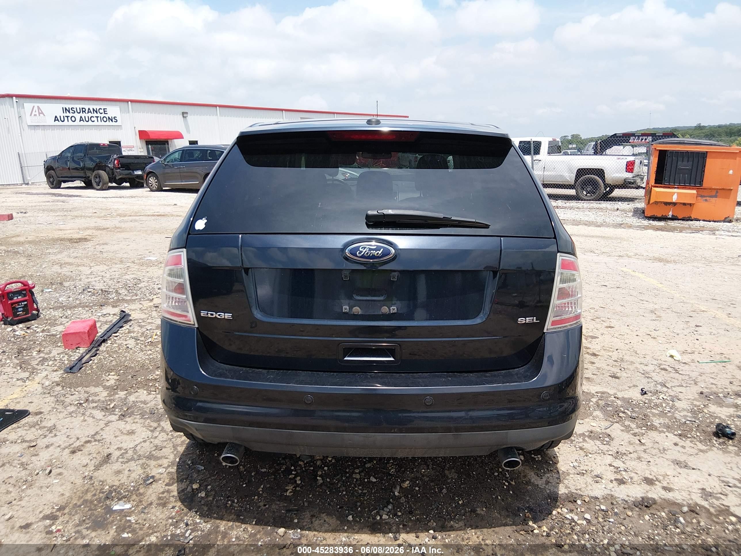 2010 Ford Edge Sel Black vin: 2FMDK3JC3ABA96000