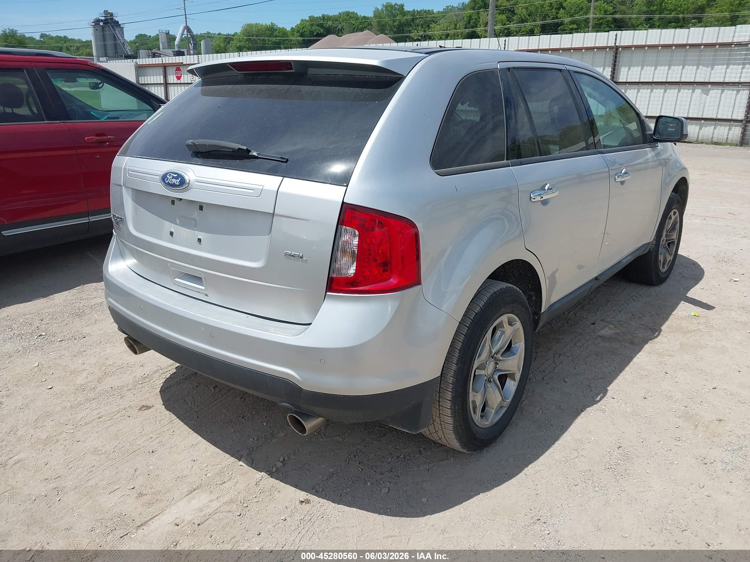 2011 Ford Edge Sel Silver vin: 2FMDK3JC3BBA00707