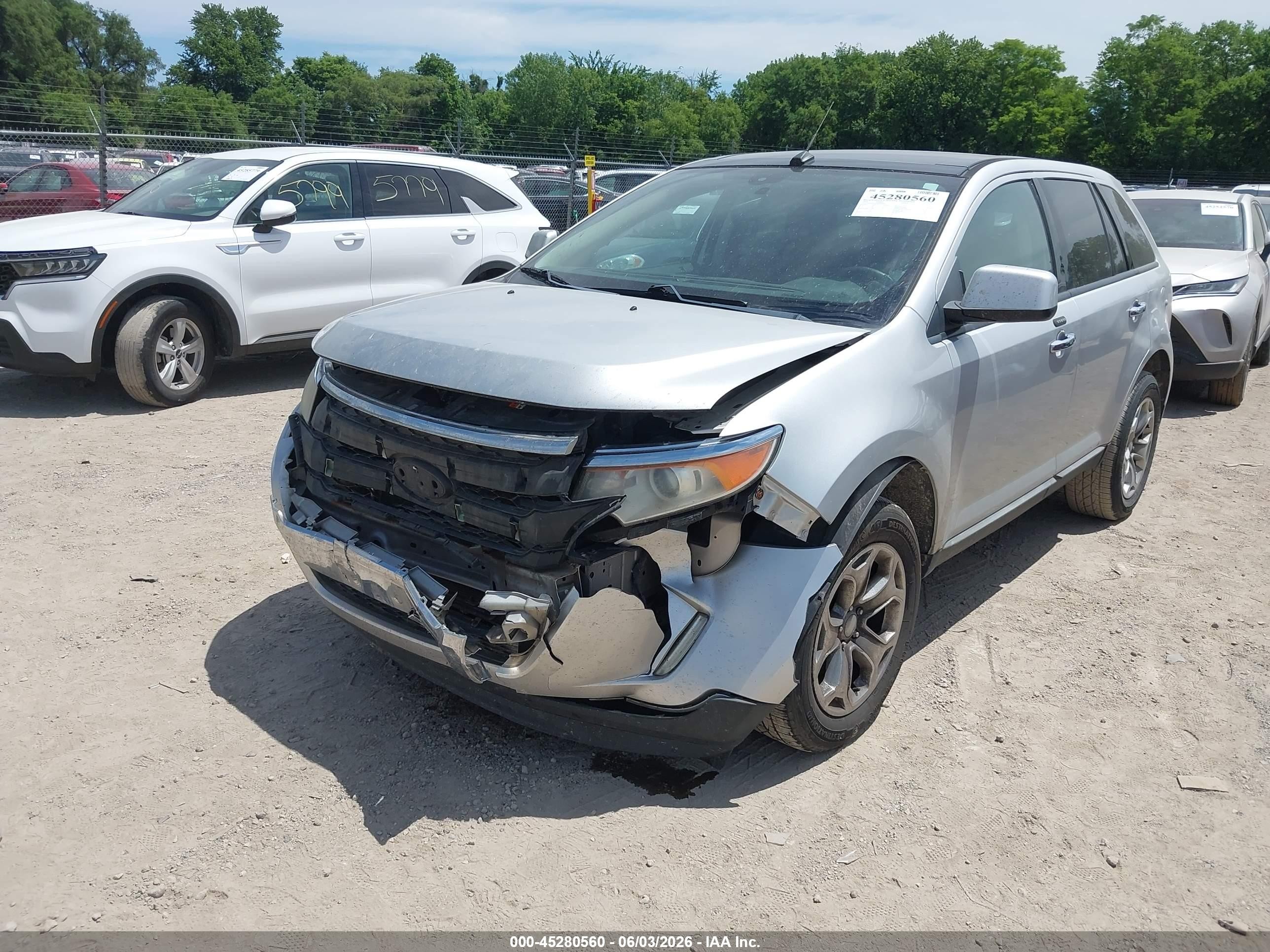 2011 Ford Edge Sel Silver vin: 2FMDK3JC3BBA00707