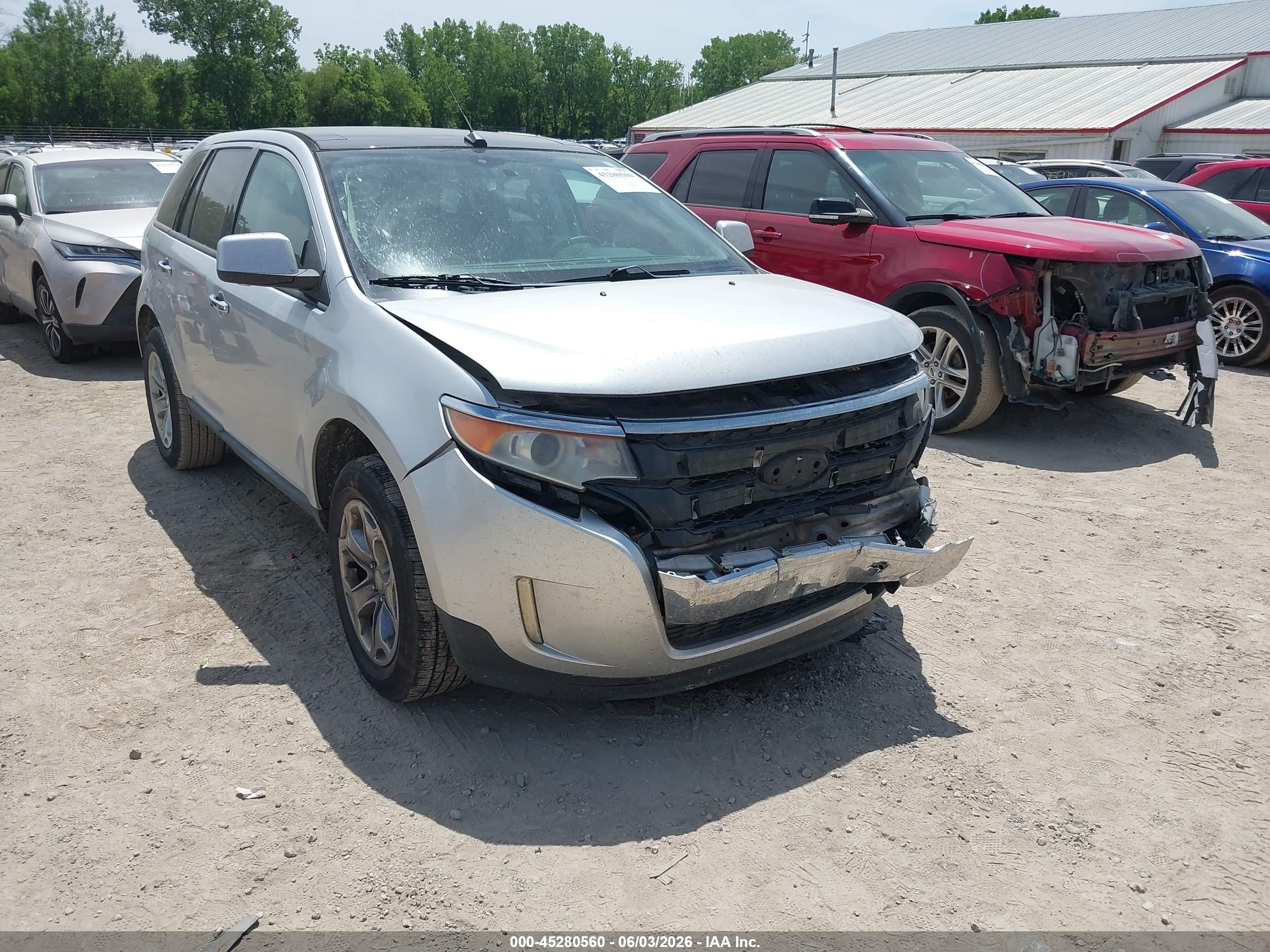2011 Ford Edge Sel Silver vin: 2FMDK3JC3BBA00707