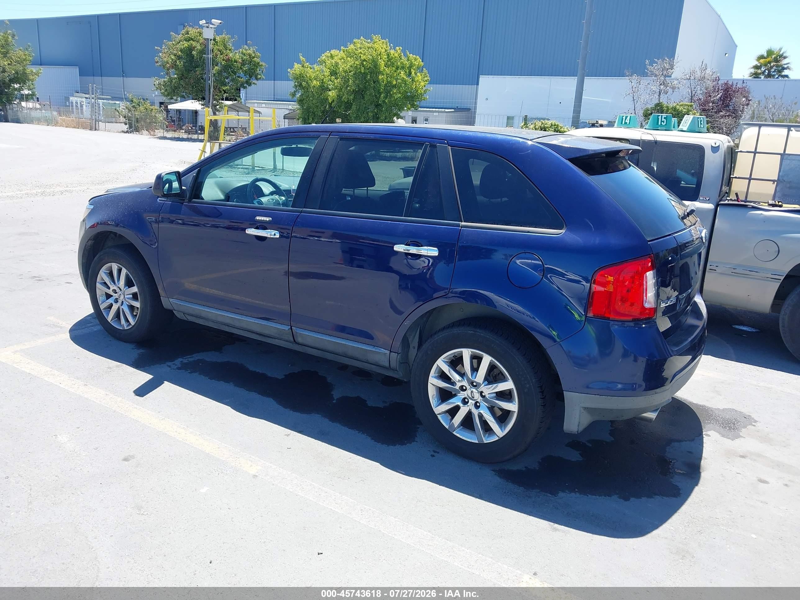 2011 Ford Edge Sel Blue vin: 2FMDK3JC3BBA27664