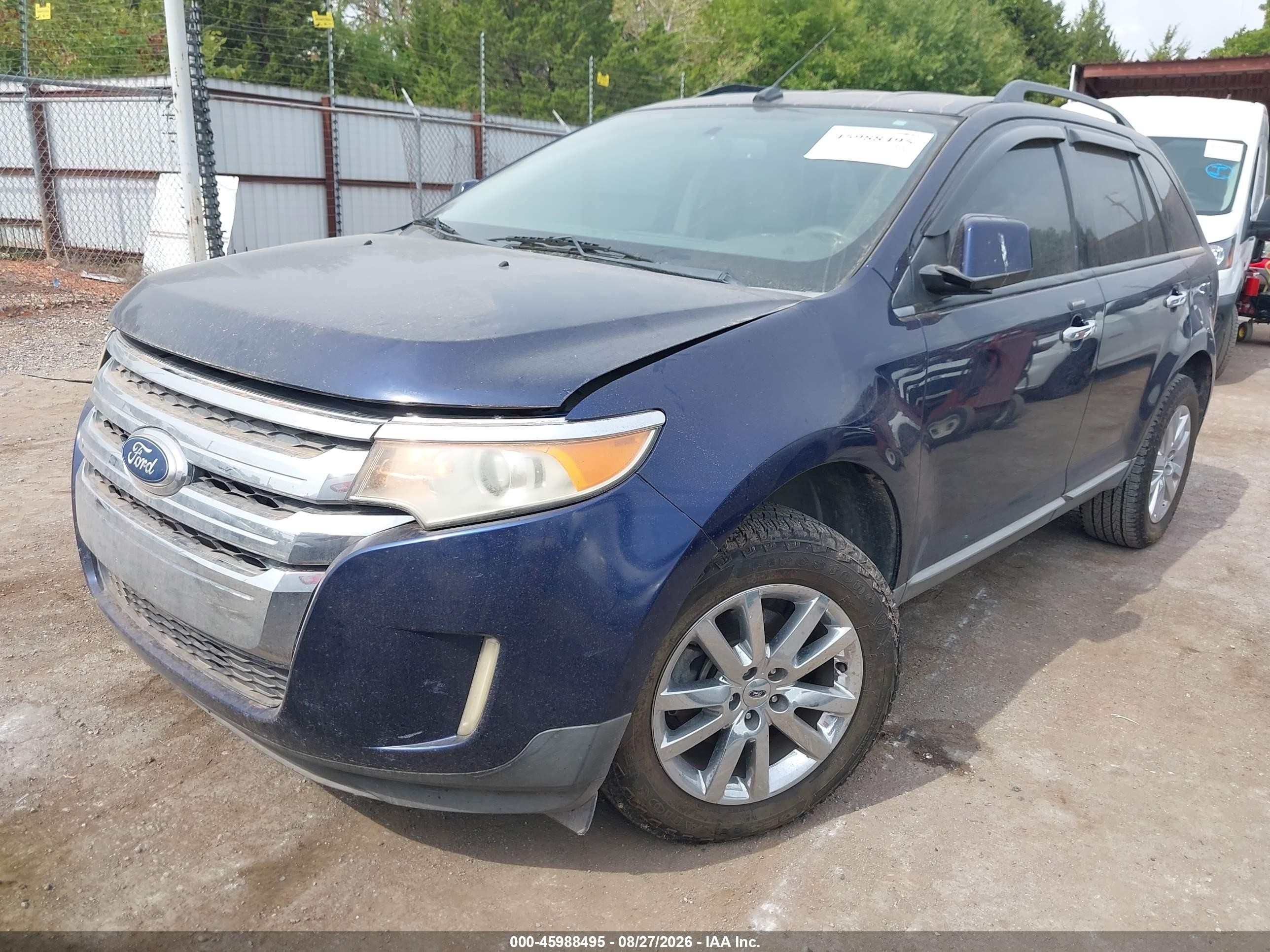 2011 Ford Edge Sel Blue vin: 2FMDK3JC3BBA70224