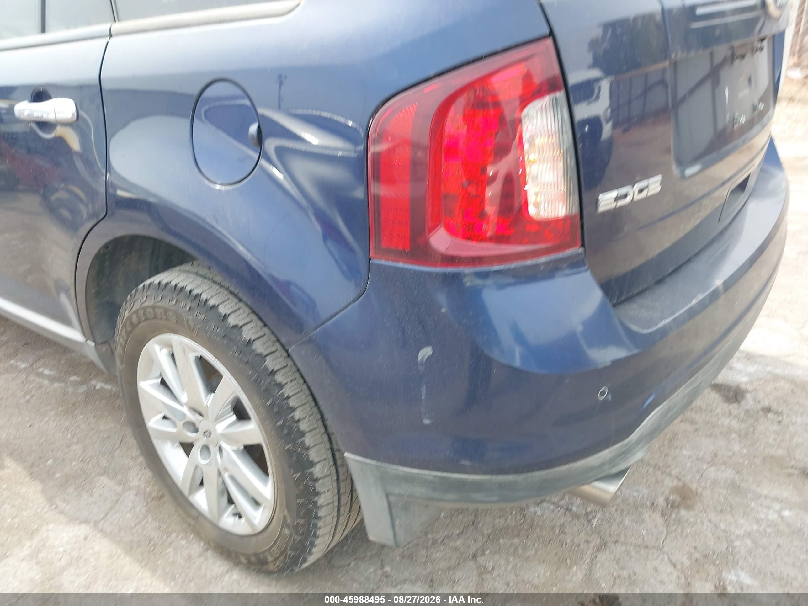 2011 Ford Edge Sel Blue vin: 2FMDK3JC3BBA70224