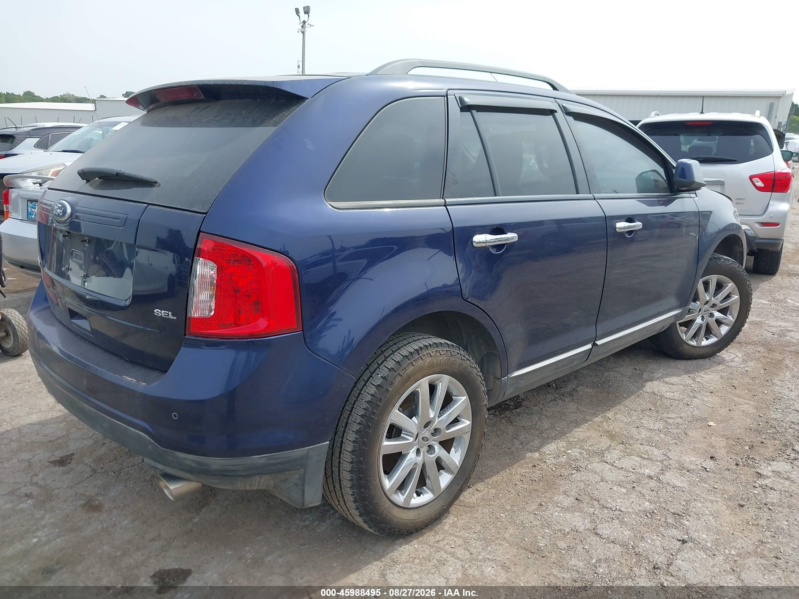 2011 Ford Edge Sel Blue vin: 2FMDK3JC3BBA70224