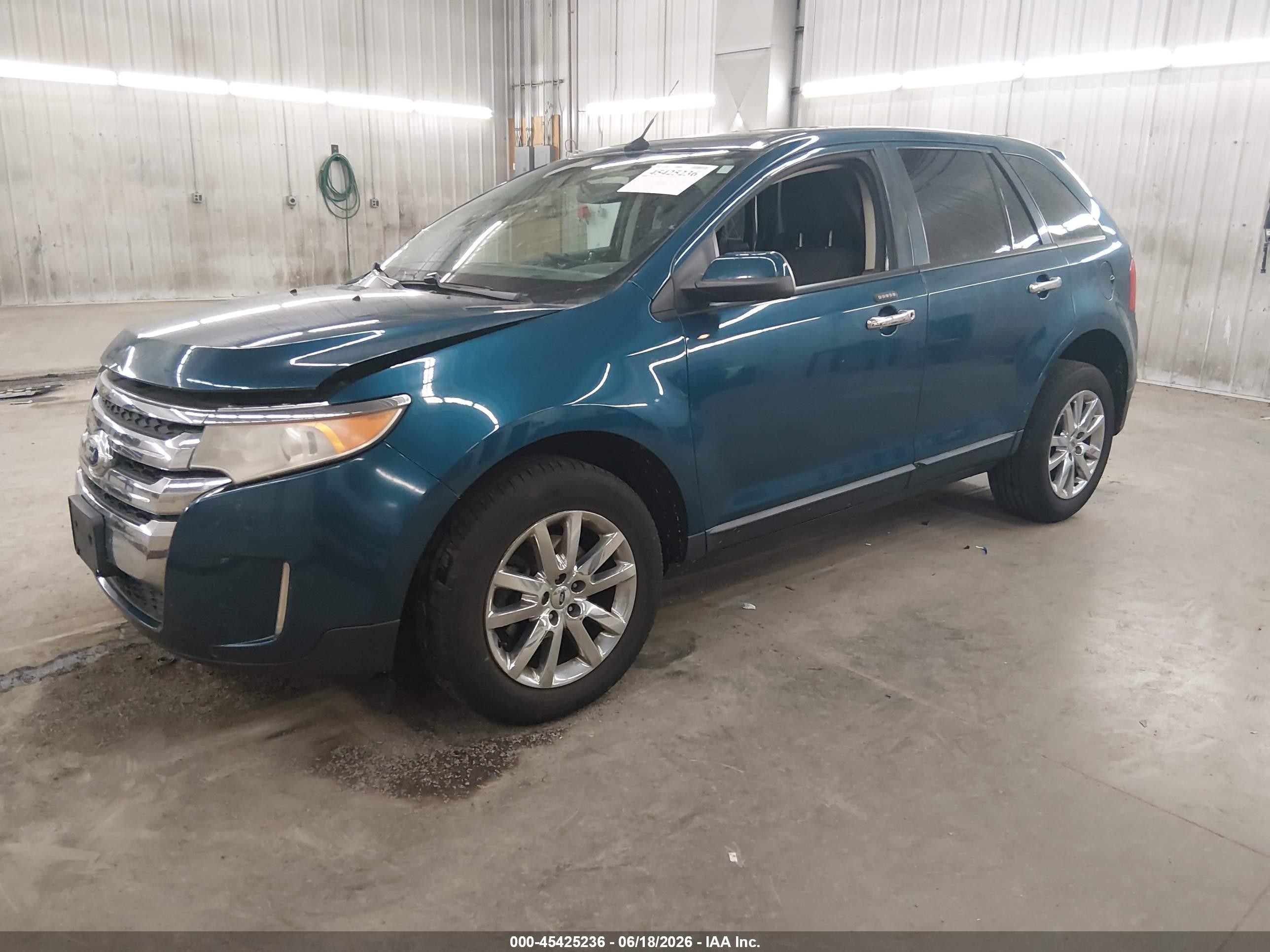 2011 Ford Edge Sel Turquoise vin: 2FMDK3JC3BBB31149