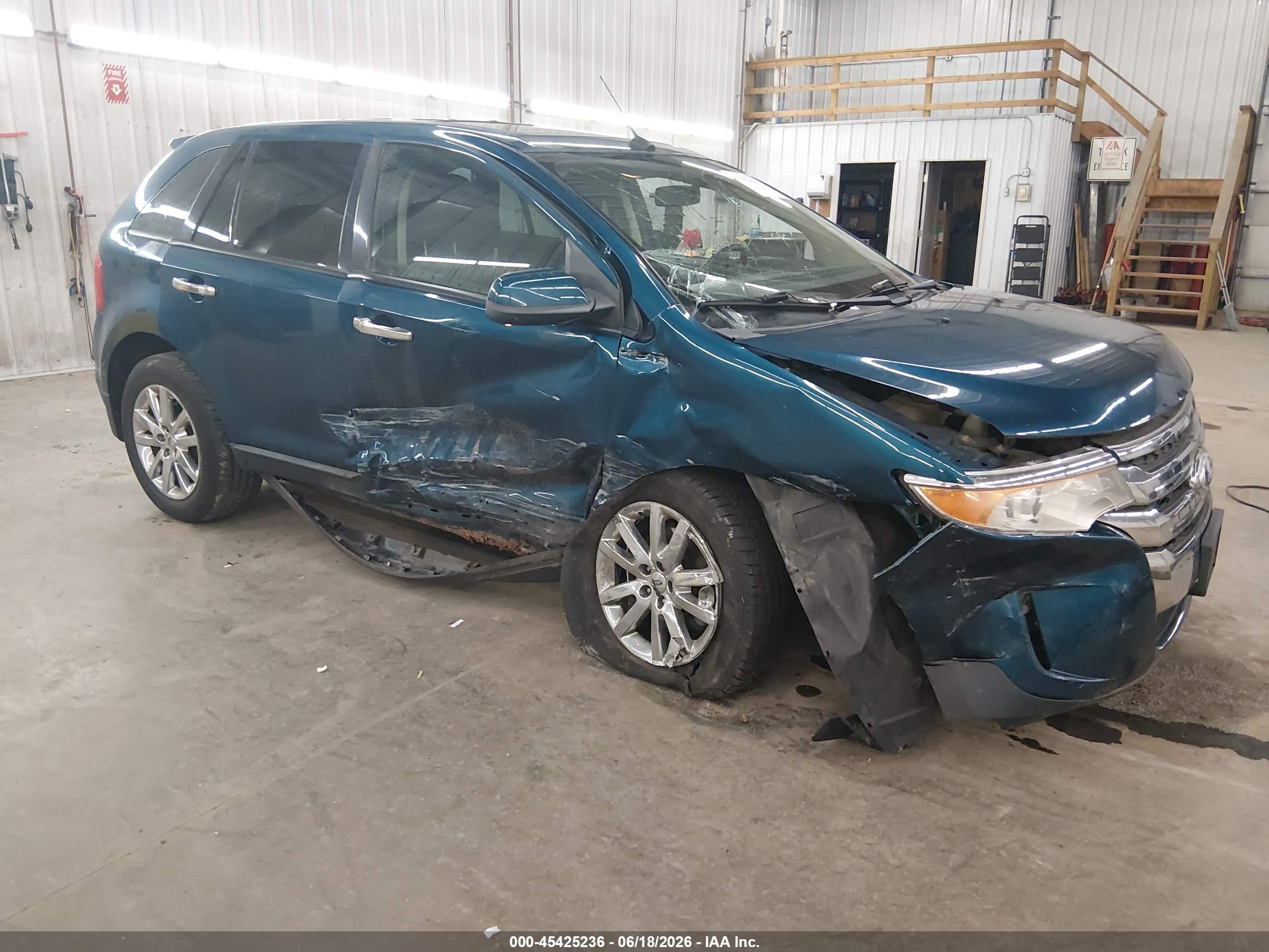 2011 Ford Edge Sel Turquoise vin: 2FMDK3JC3BBB31149