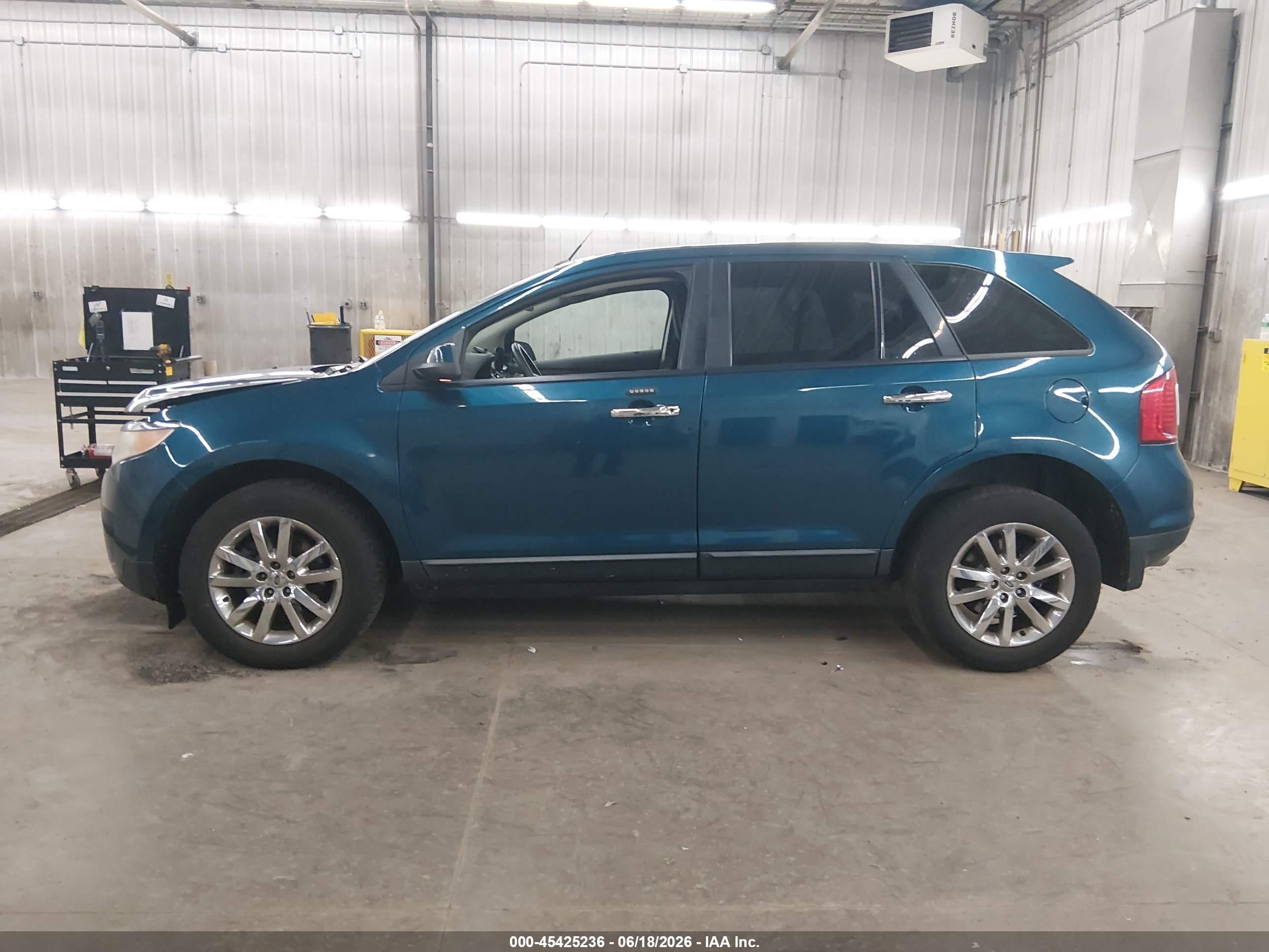 2011 Ford Edge Sel Turquoise vin: 2FMDK3JC3BBB31149