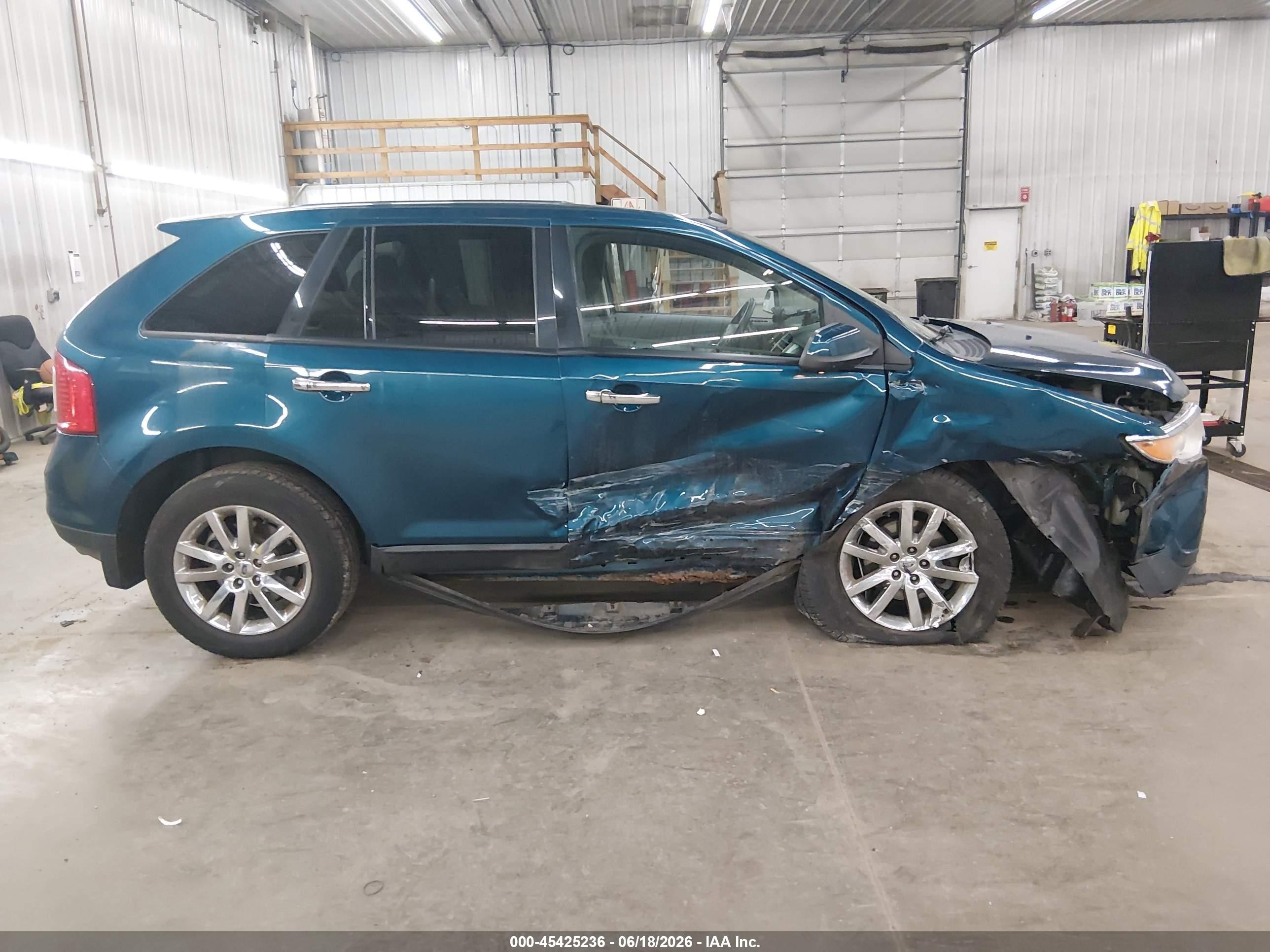 2011 Ford Edge Sel Turquoise vin: 2FMDK3JC3BBB31149