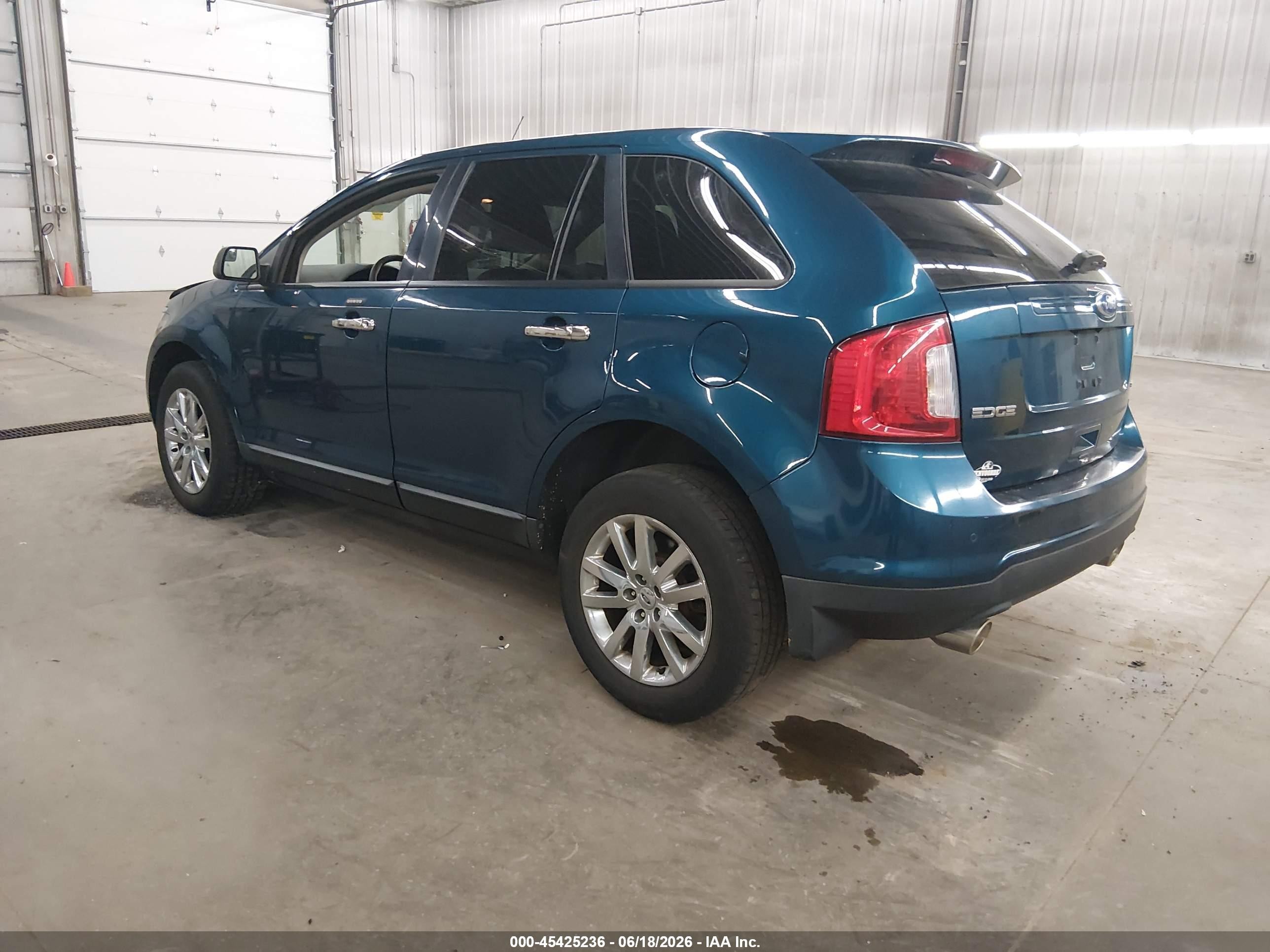 2011 Ford Edge Sel Turquoise vin: 2FMDK3JC3BBB31149