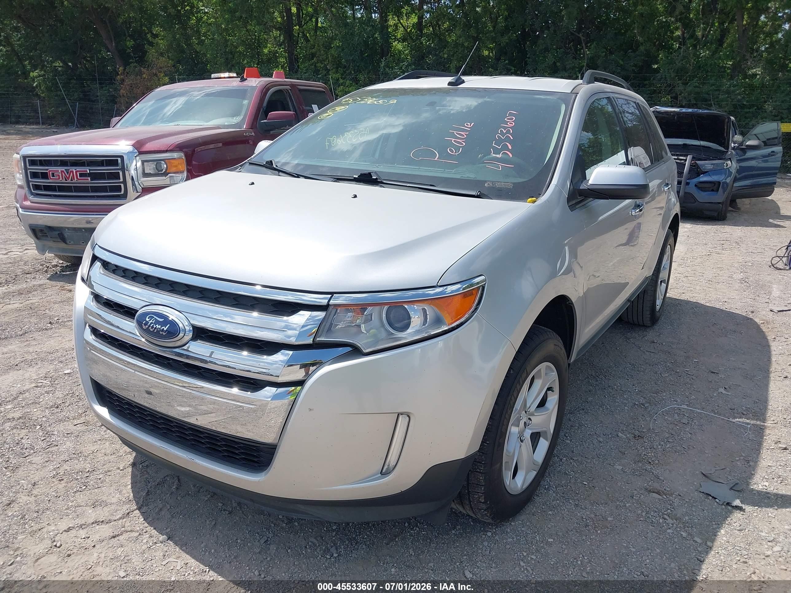 2011 Ford Edge Sel Silver vin: 2FMDK3JC3BBB54236
