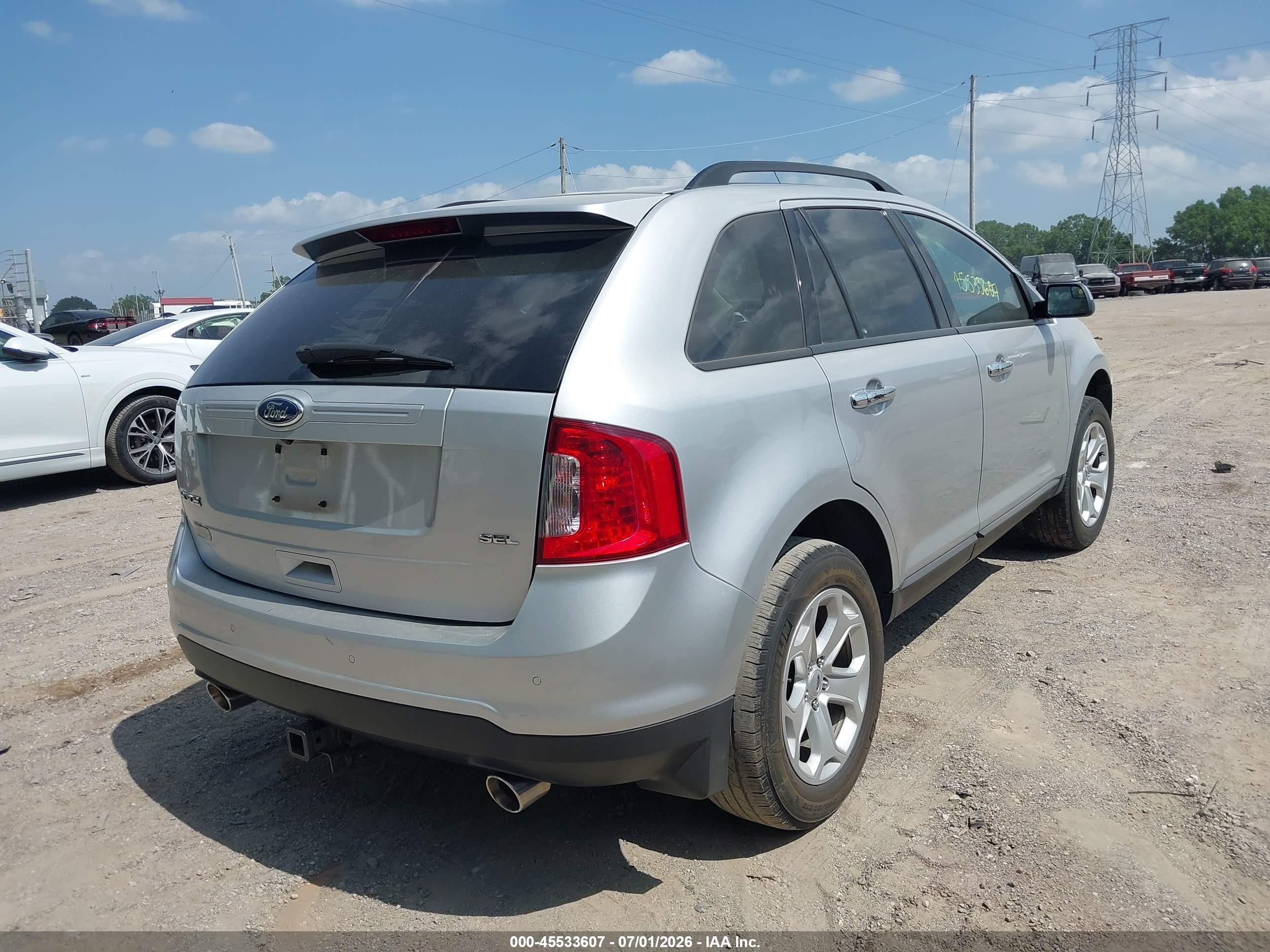 2011 Ford Edge Sel Silver vin: 2FMDK3JC3BBB54236