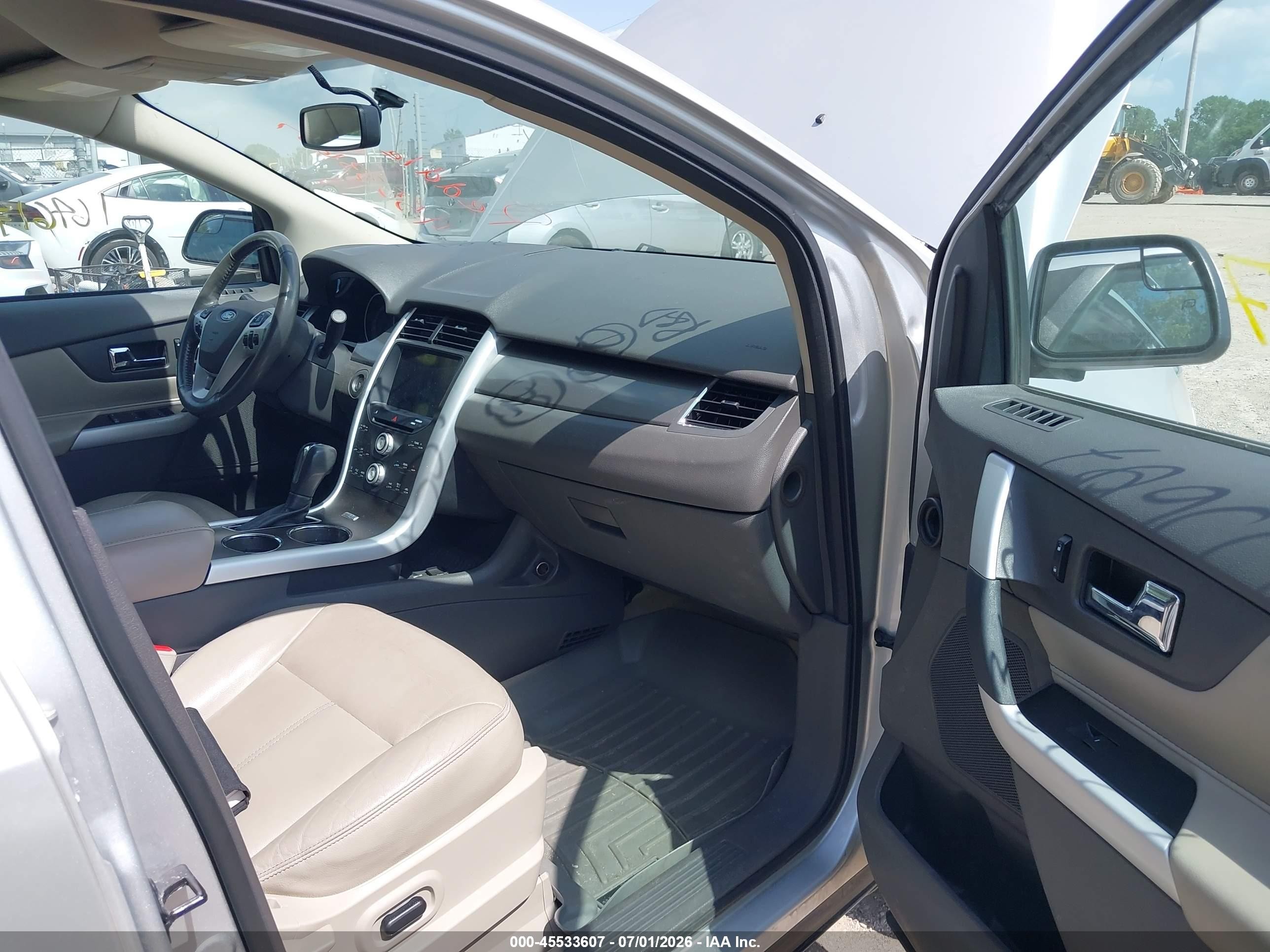 2011 Ford Edge Sel Silver vin: 2FMDK3JC3BBB54236