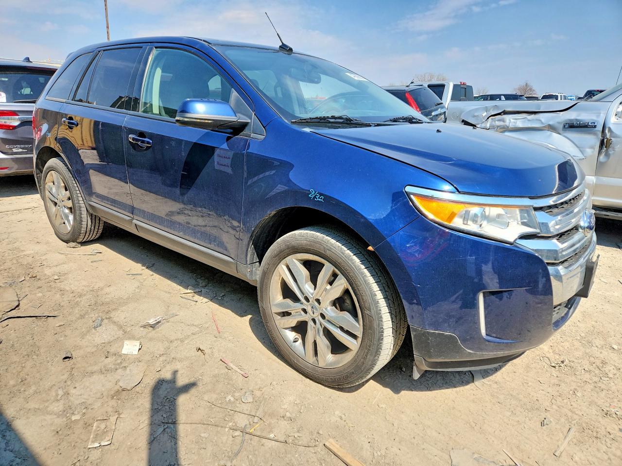 2012 Ford Edge Sel Blue vin: 2FMDK3JC3CBA11787