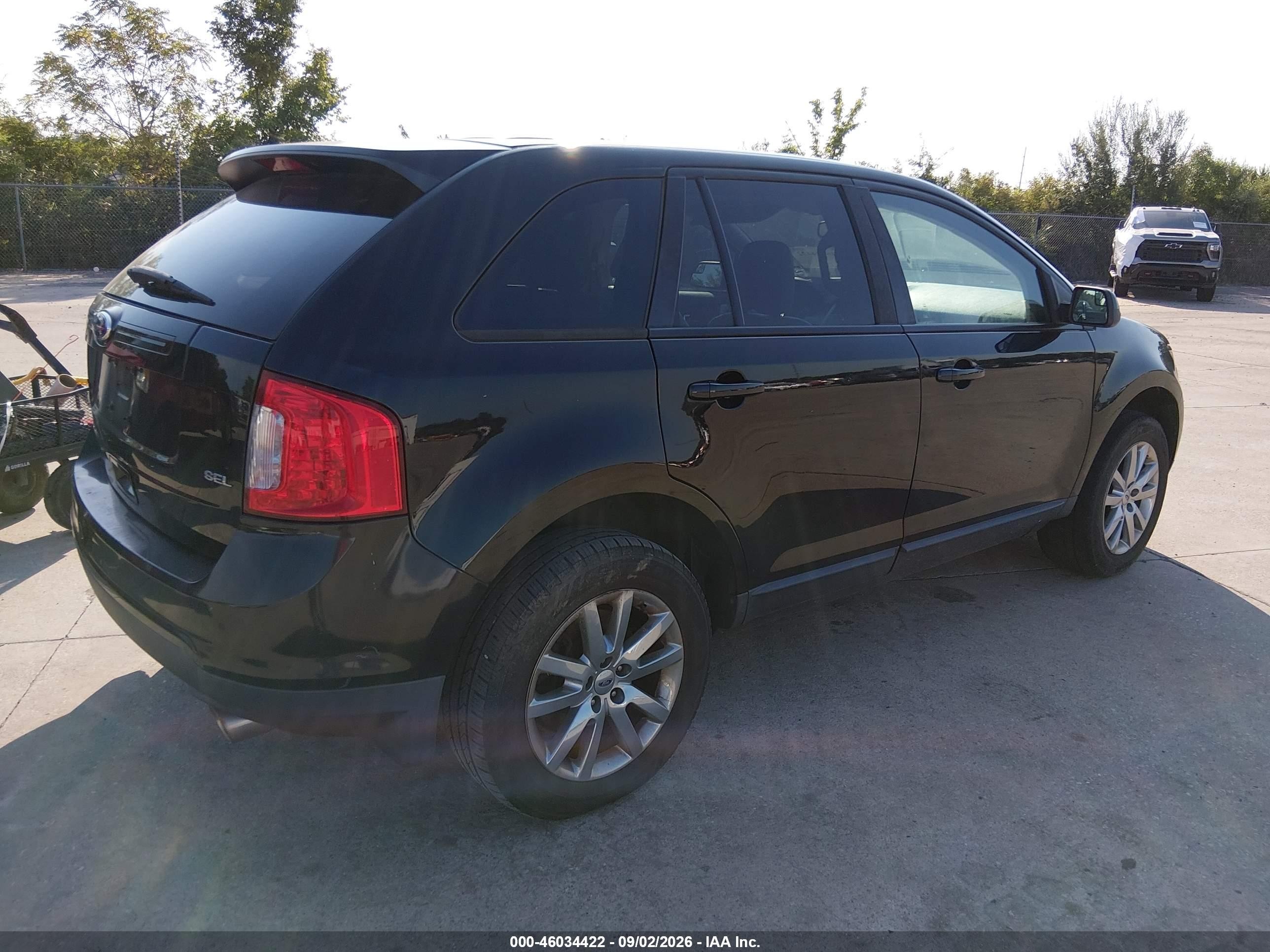 2012 Ford Edge Sel Black vin: 2FMDK3JC3CBA27259