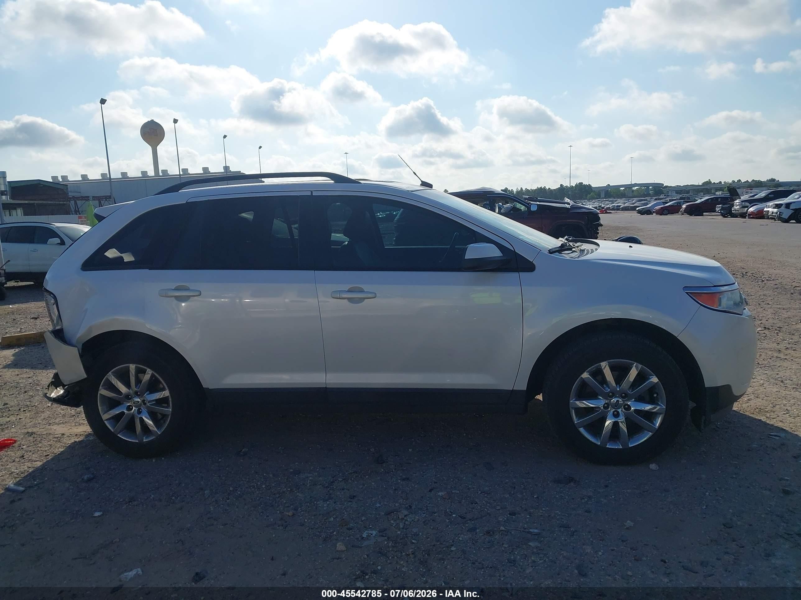 2012 Ford Edge Sel White vin: 2FMDK3JC3CBA80589