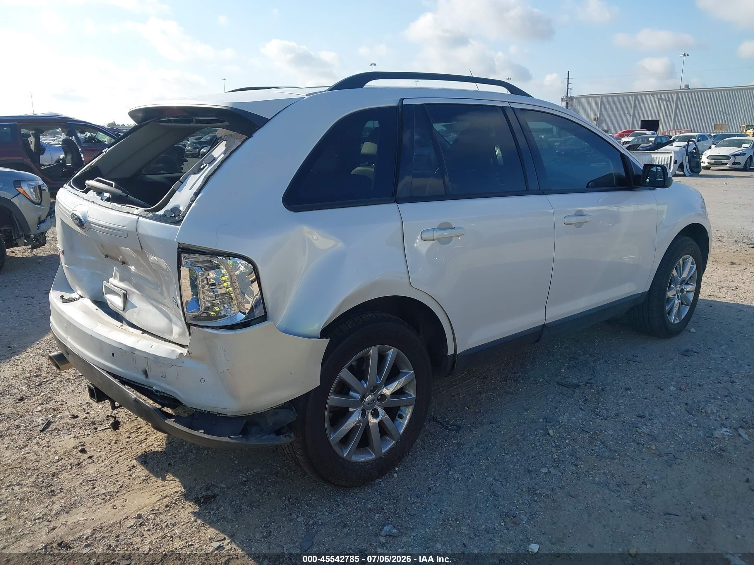 2012 Ford Edge Sel White vin: 2FMDK3JC3CBA80589