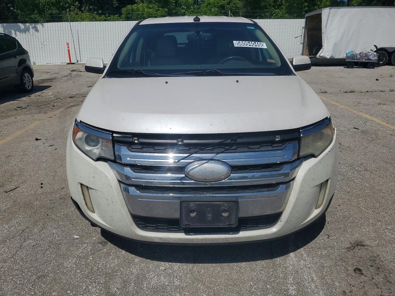 2012 Ford Edge Sel White vin: 2FMDK3JC3CBA87610