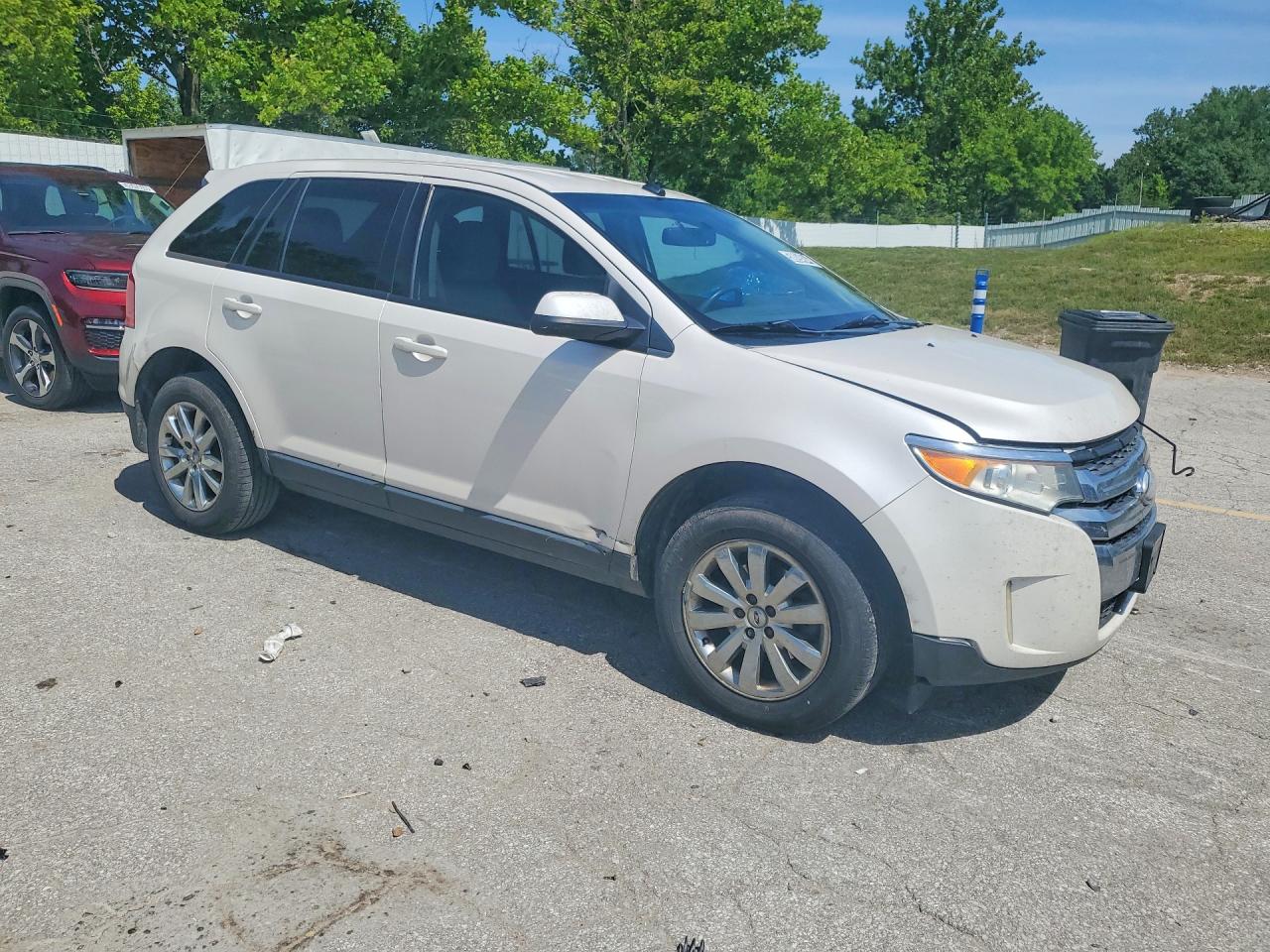 2012 Ford Edge Sel White vin: 2FMDK3JC3CBA87610