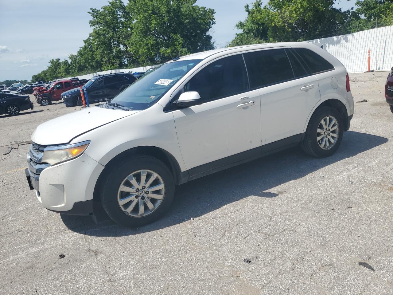 2012 Ford Edge Sel White vin: 2FMDK3JC3CBA87610 Damage: Left Front Door, Multiple Scratches Heavy, 4