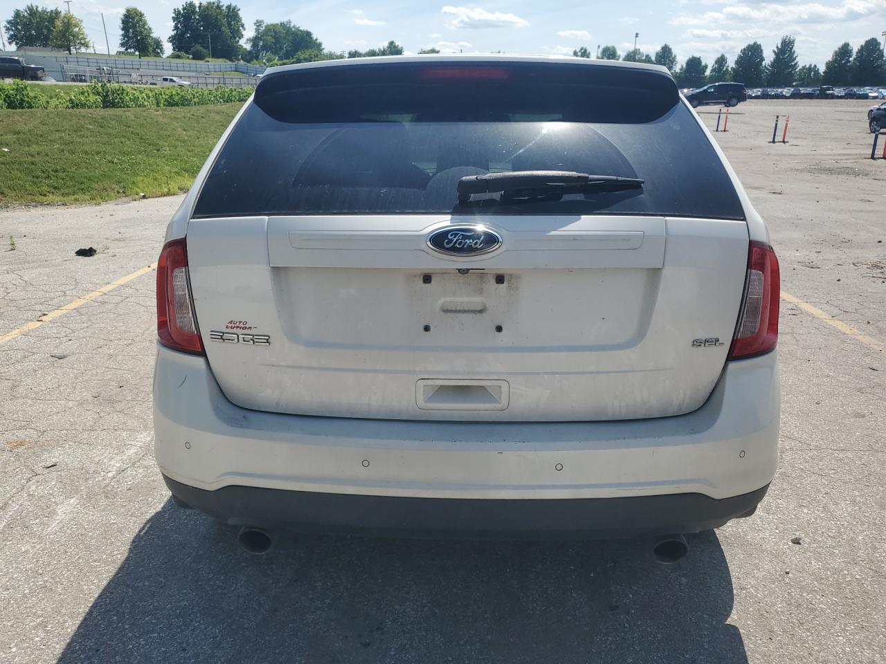 2012 Ford Edge Sel White vin: 2FMDK3JC3CBA87610 Damage: Lift Gate, Chipped, 10 Or More