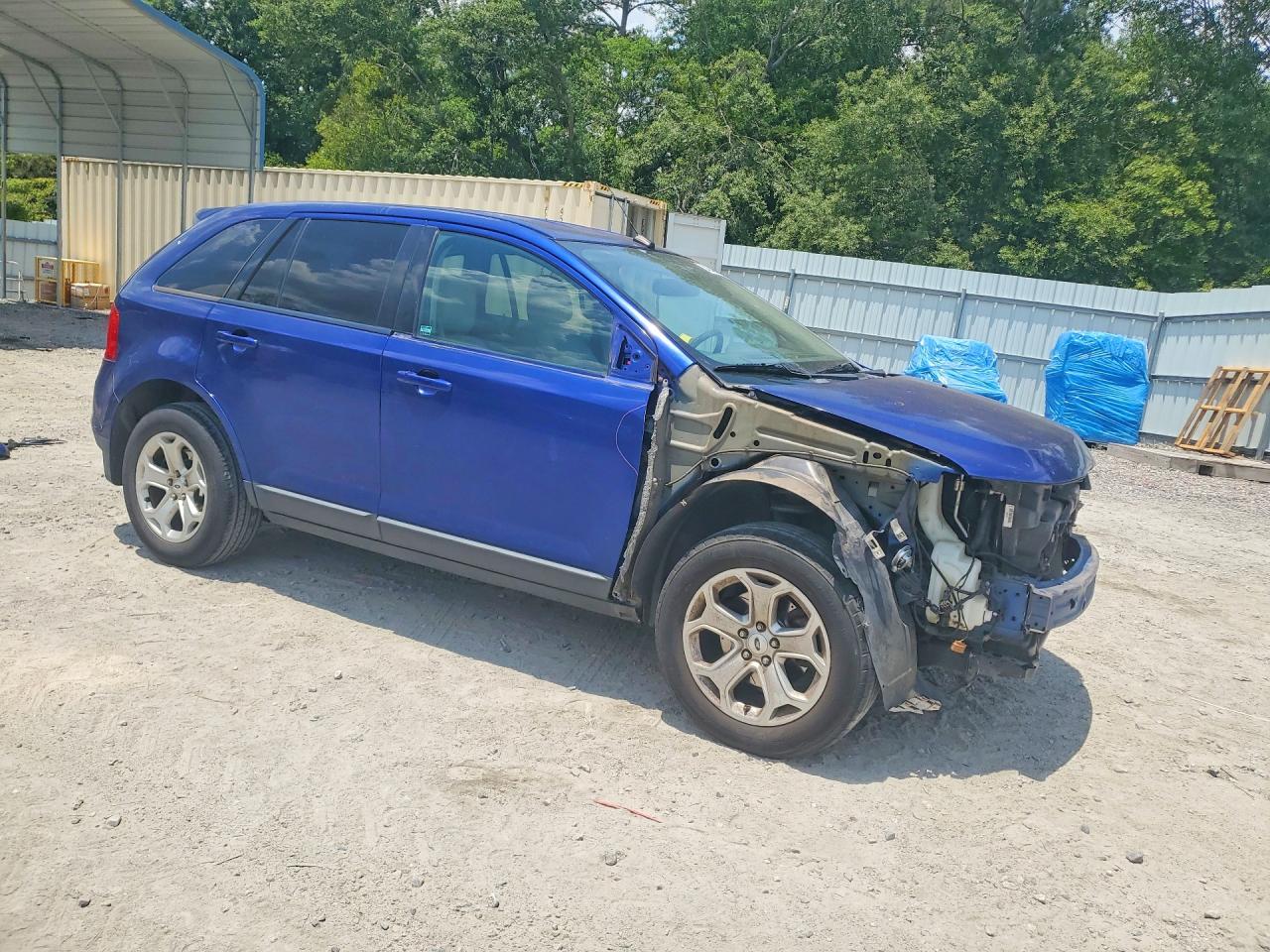 2013 Ford Edge Sel Blue vin: 2FMDK3JC3DBA09443