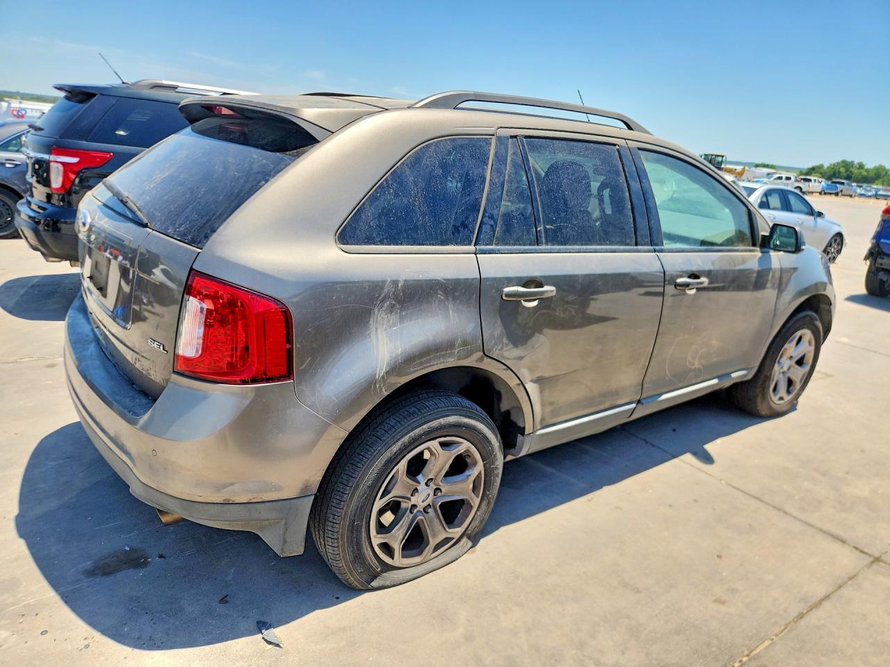 2013 Ford Edge Sel Brown vin: 2FMDK3JC3DBA72753