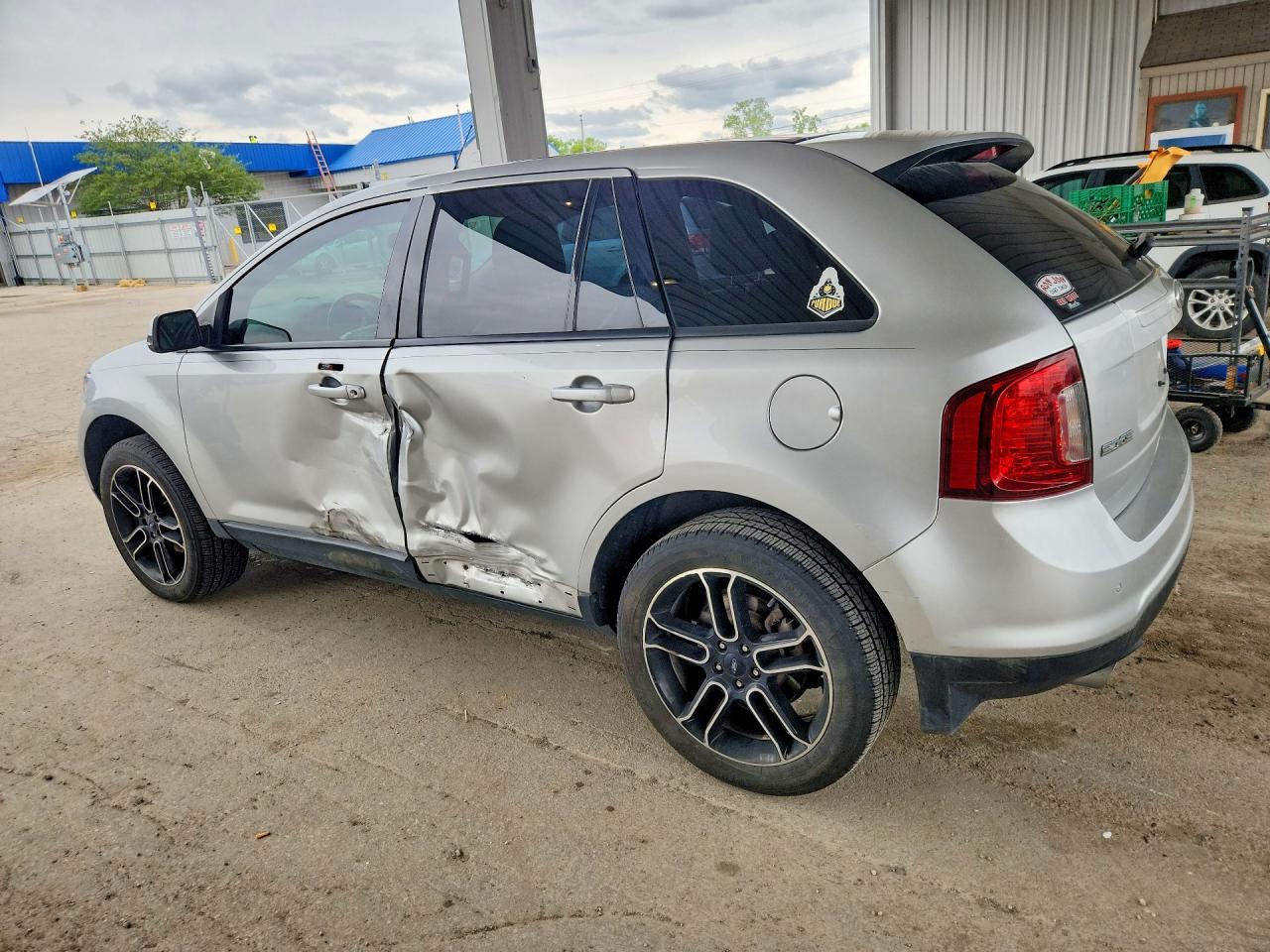 2013 Ford Edge Sel Silver vin: 2FMDK3JC3DBB05508