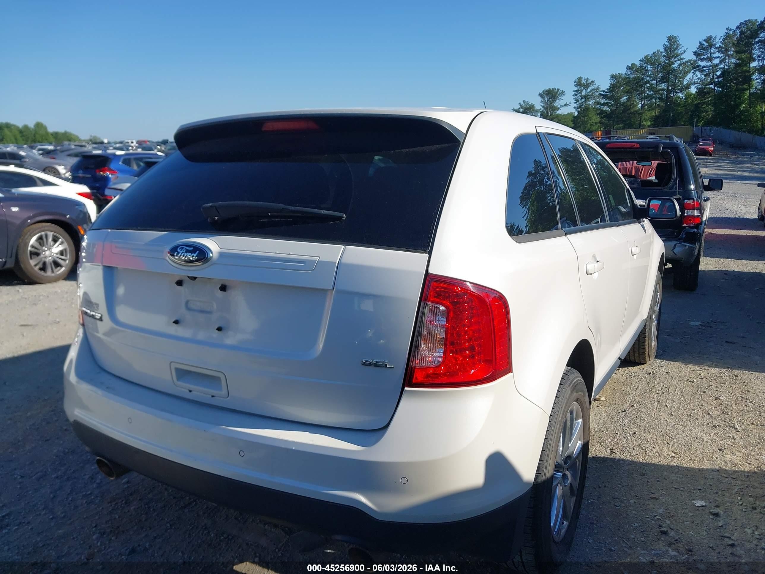 2013 Ford Edge Sel White vin: 2FMDK3JC3DBB19778