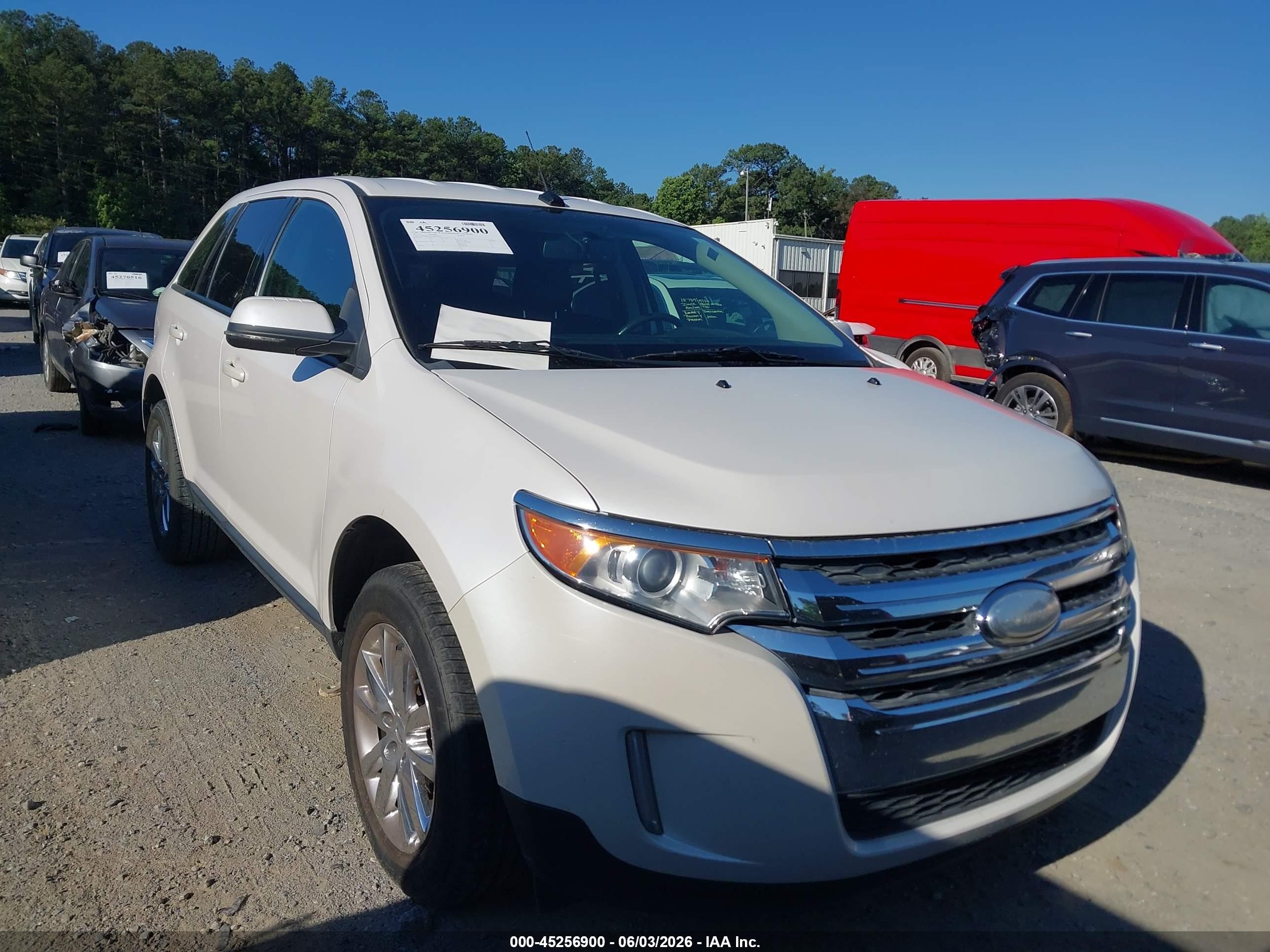 2013 Ford Edge Sel White vin: 2FMDK3JC3DBB19778