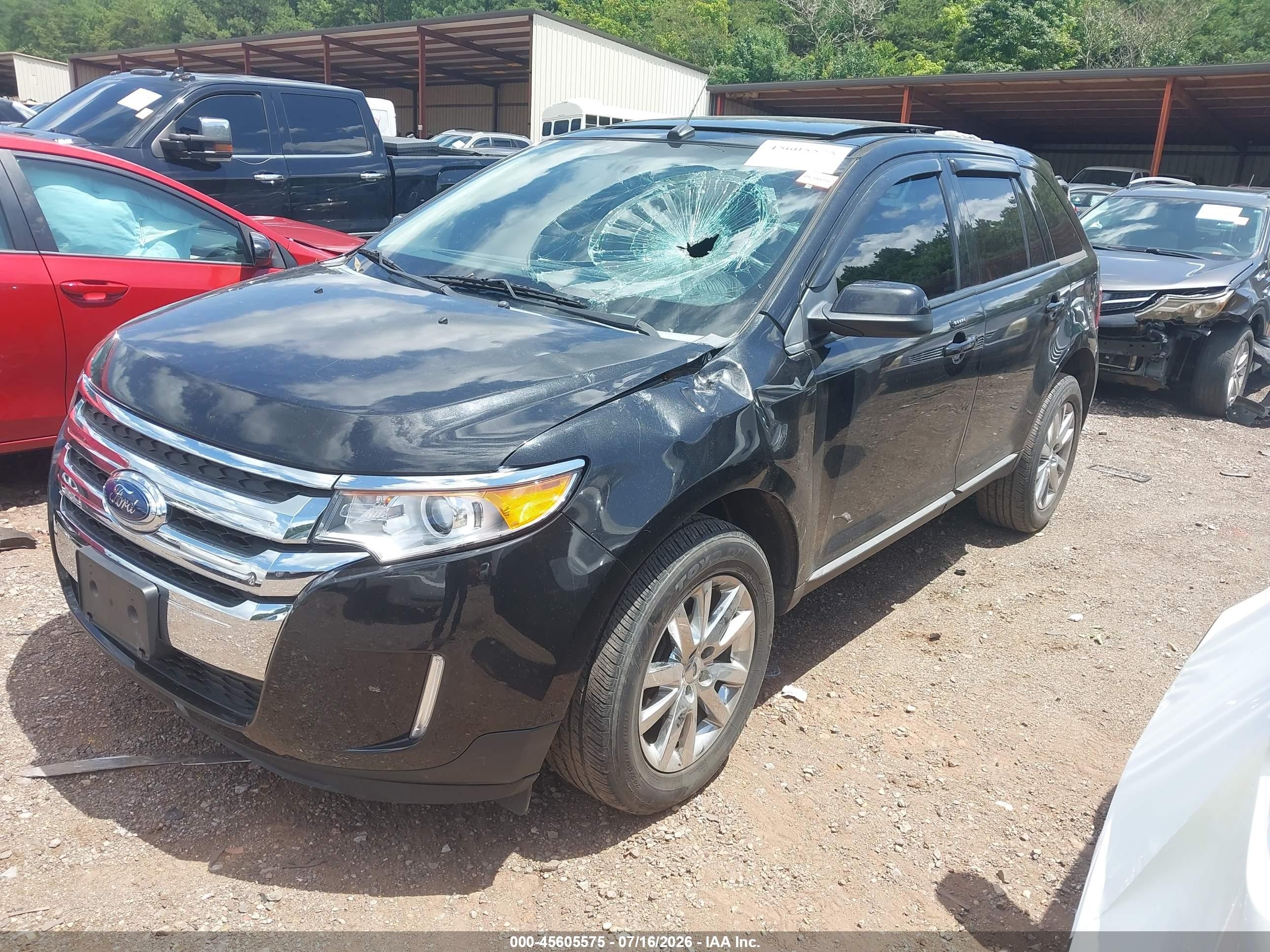 2013 Ford Edge Sel Black vin: 2FMDK3JC3DBB41487
