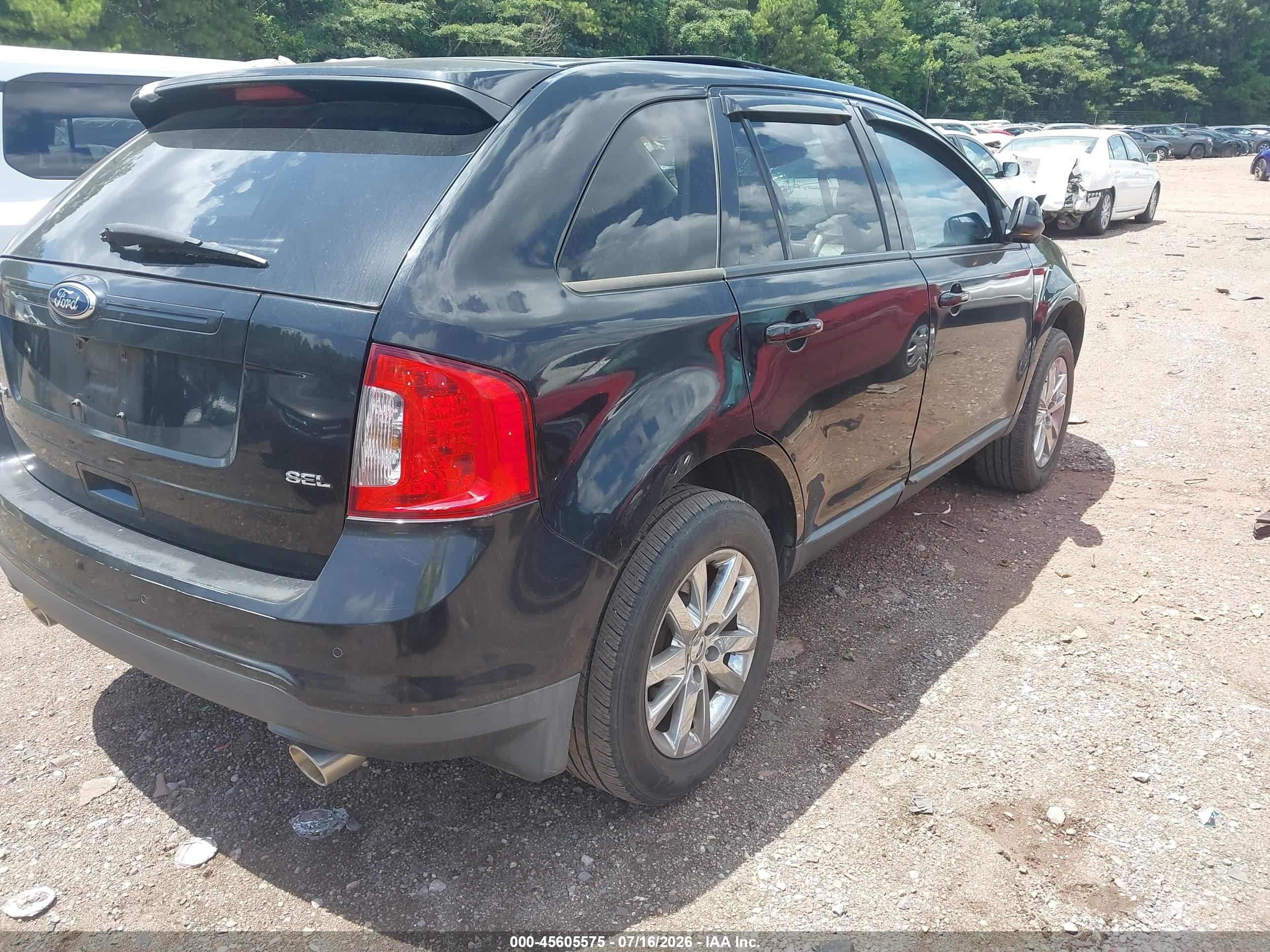 2013 Ford Edge Sel Black vin: 2FMDK3JC3DBB41487