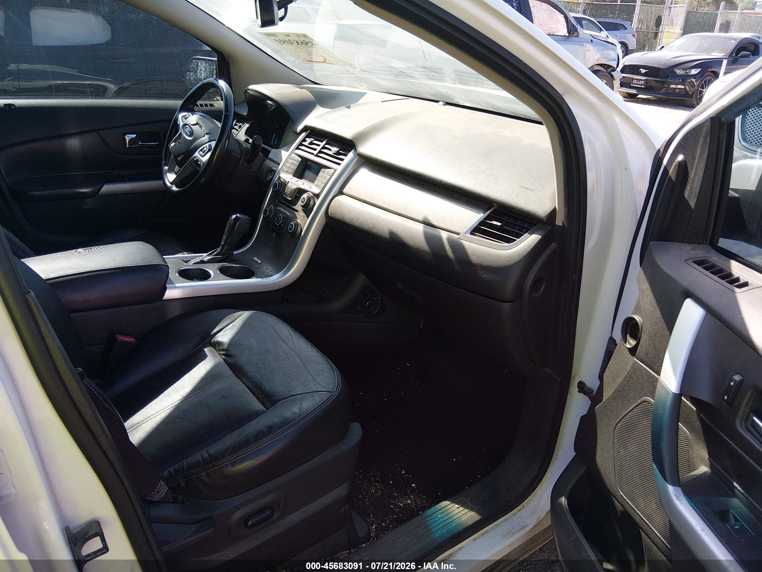 2013 Ford Edge Sel White vin: 2FMDK3JC3DBC30282