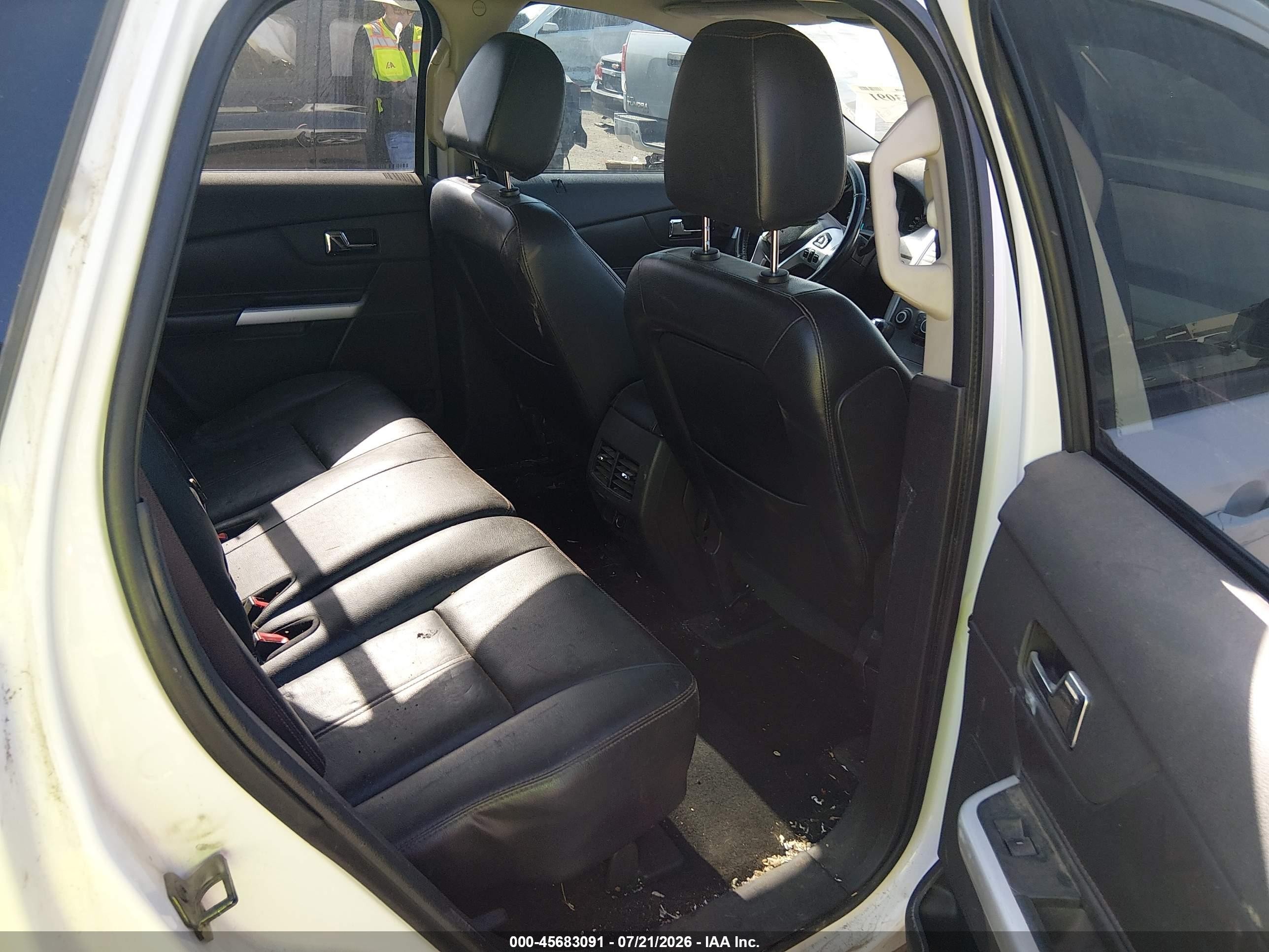 2013 Ford Edge Sel White vin: 2FMDK3JC3DBC30282