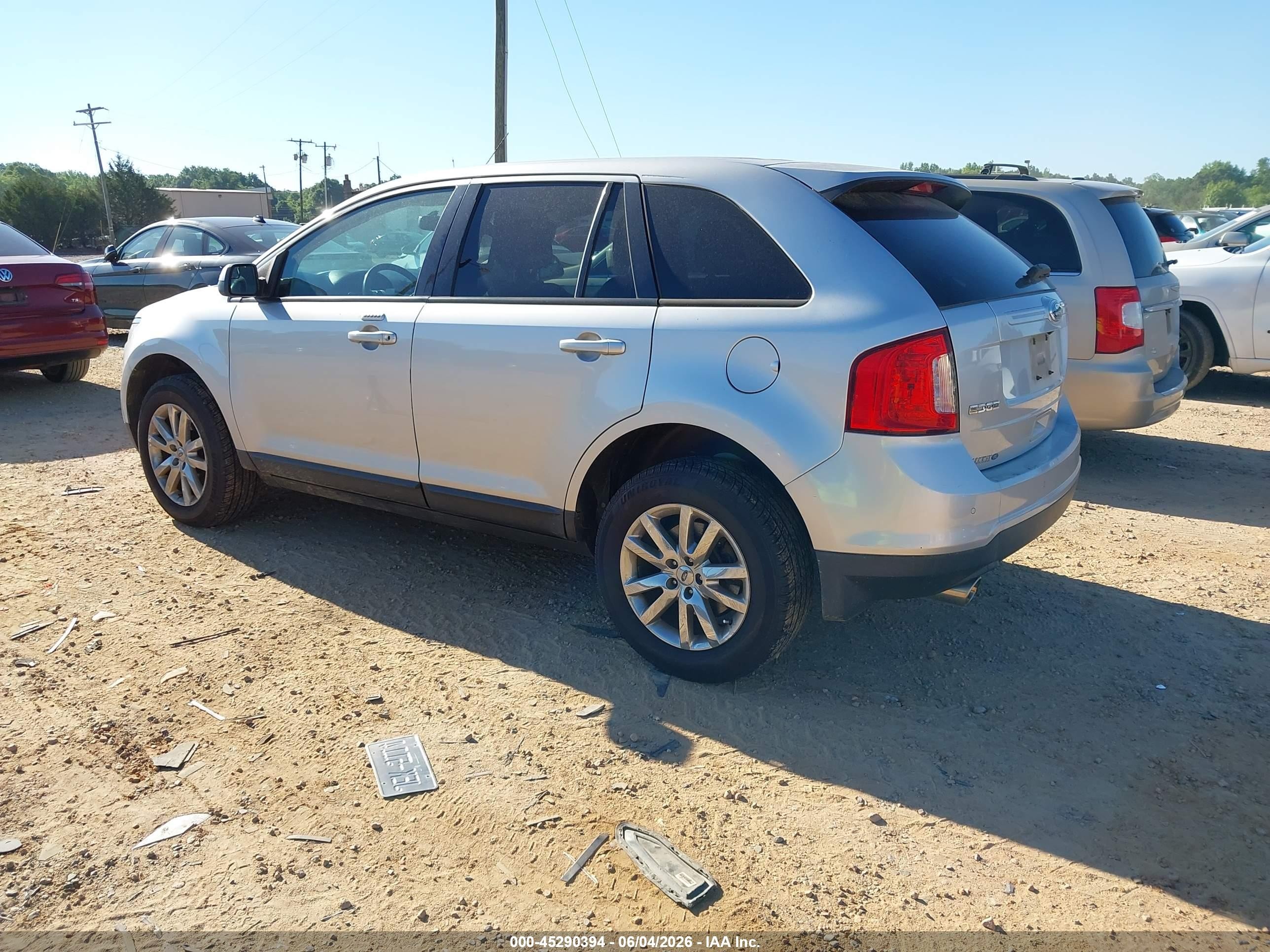2013 Ford Edge Sel Silver vin: 2FMDK3JC3DBC83502