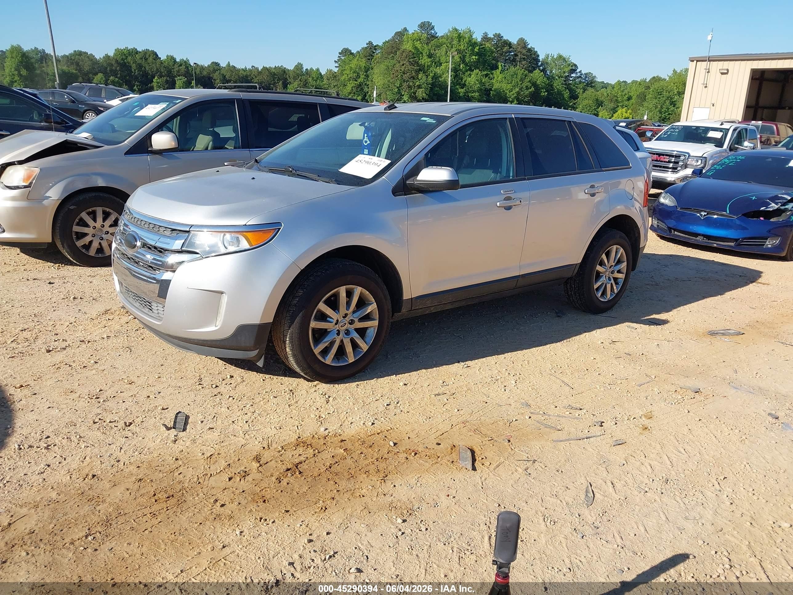 2013 Ford Edge Sel Silver vin: 2FMDK3JC3DBC83502