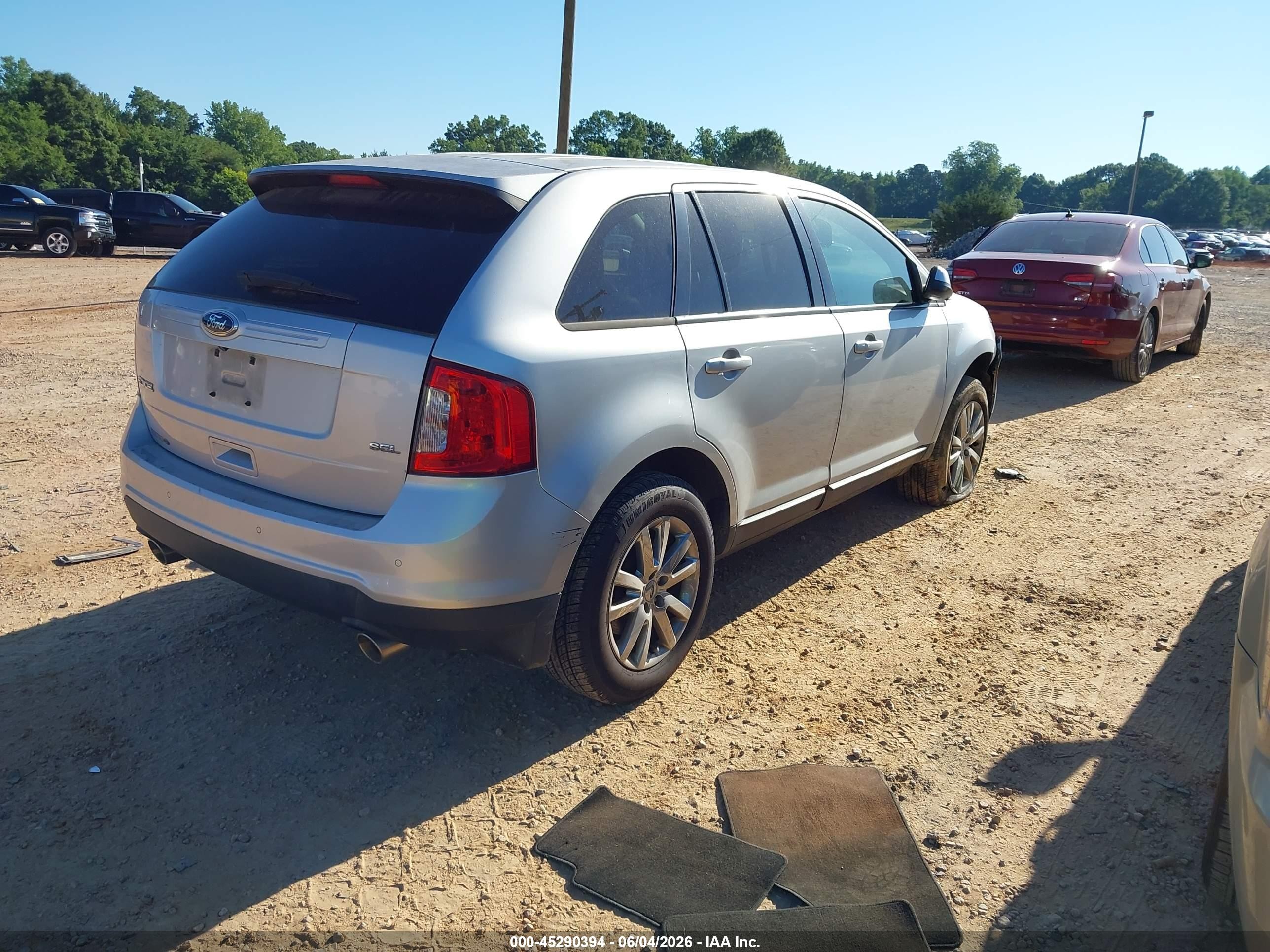 2013 Ford Edge Sel Silver vin: 2FMDK3JC3DBC83502
