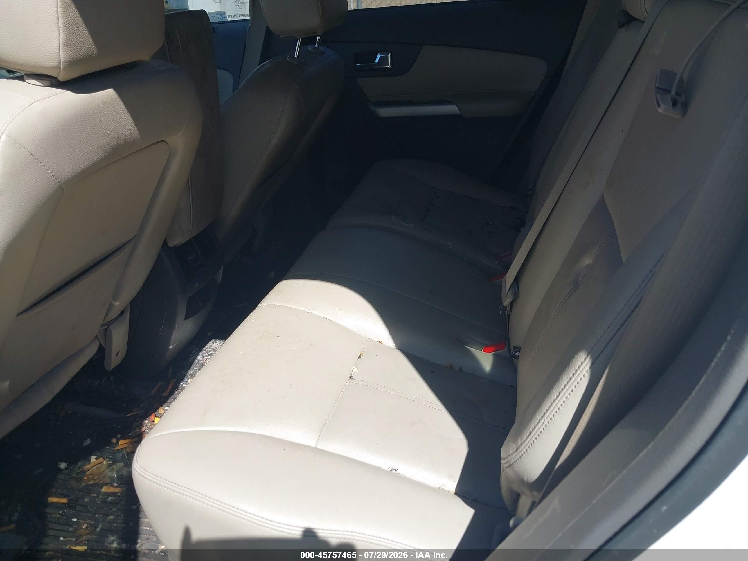 2013 Ford Edge Sel White vin: 2FMDK3JC3DBE02116
